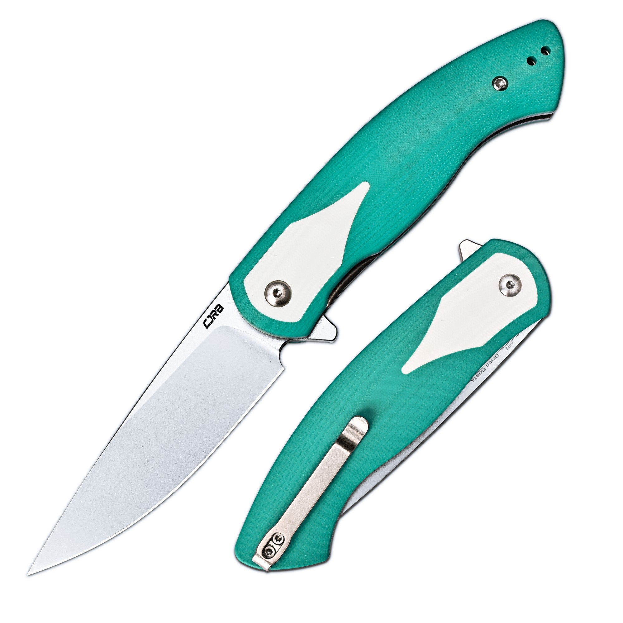 CJRB Rodayo J1972-GWH green G10 handle and liner lock