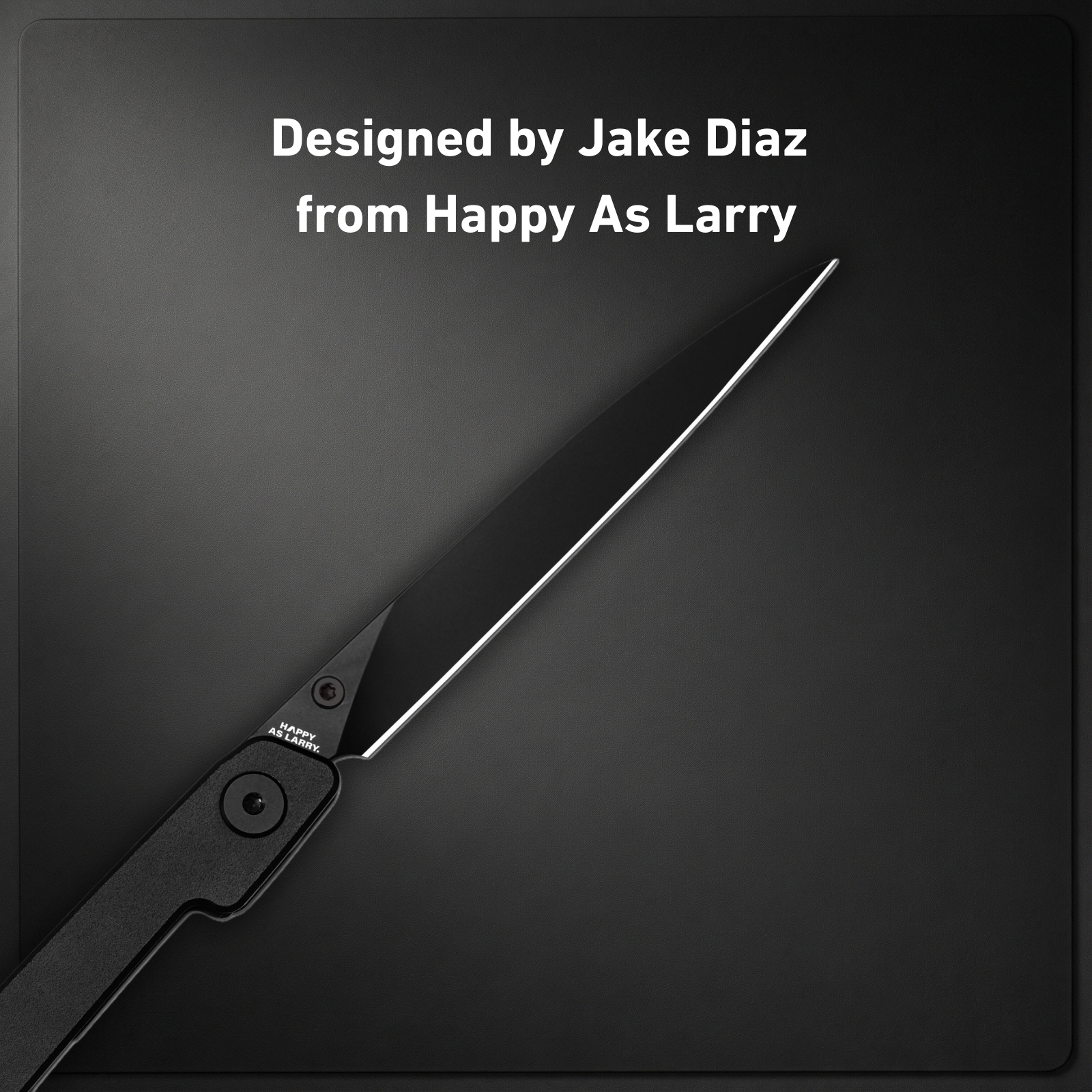 CJRB Lanky J1965-BBK folding knife with black aluminum handle