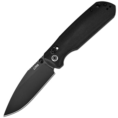 CJRB Mega Maximal J1954L-BBK folding knife with 3.43-inch AR-RPM9 black PVD blade