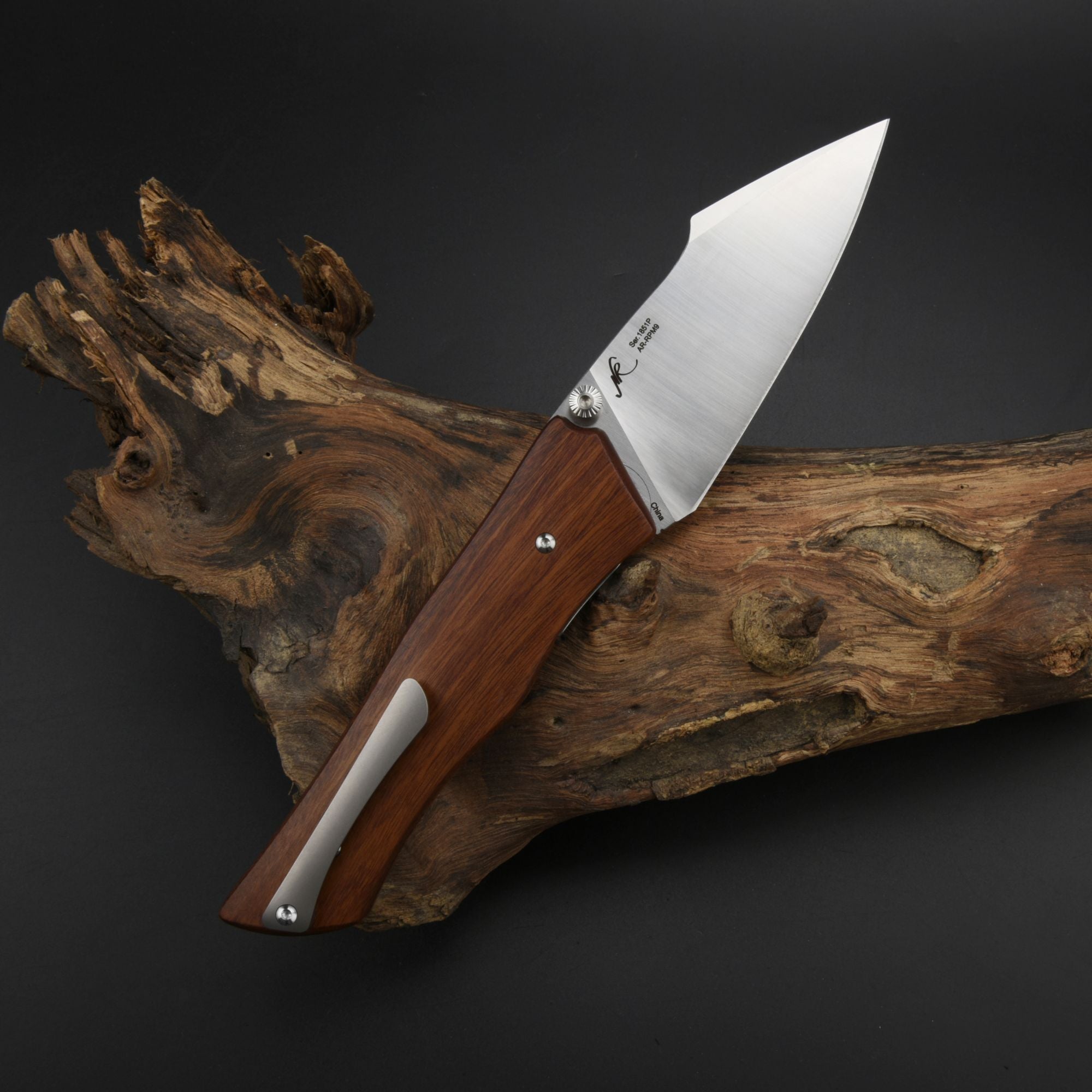 Artisan Cutlery Ahab 1851P folding knife with wood handle