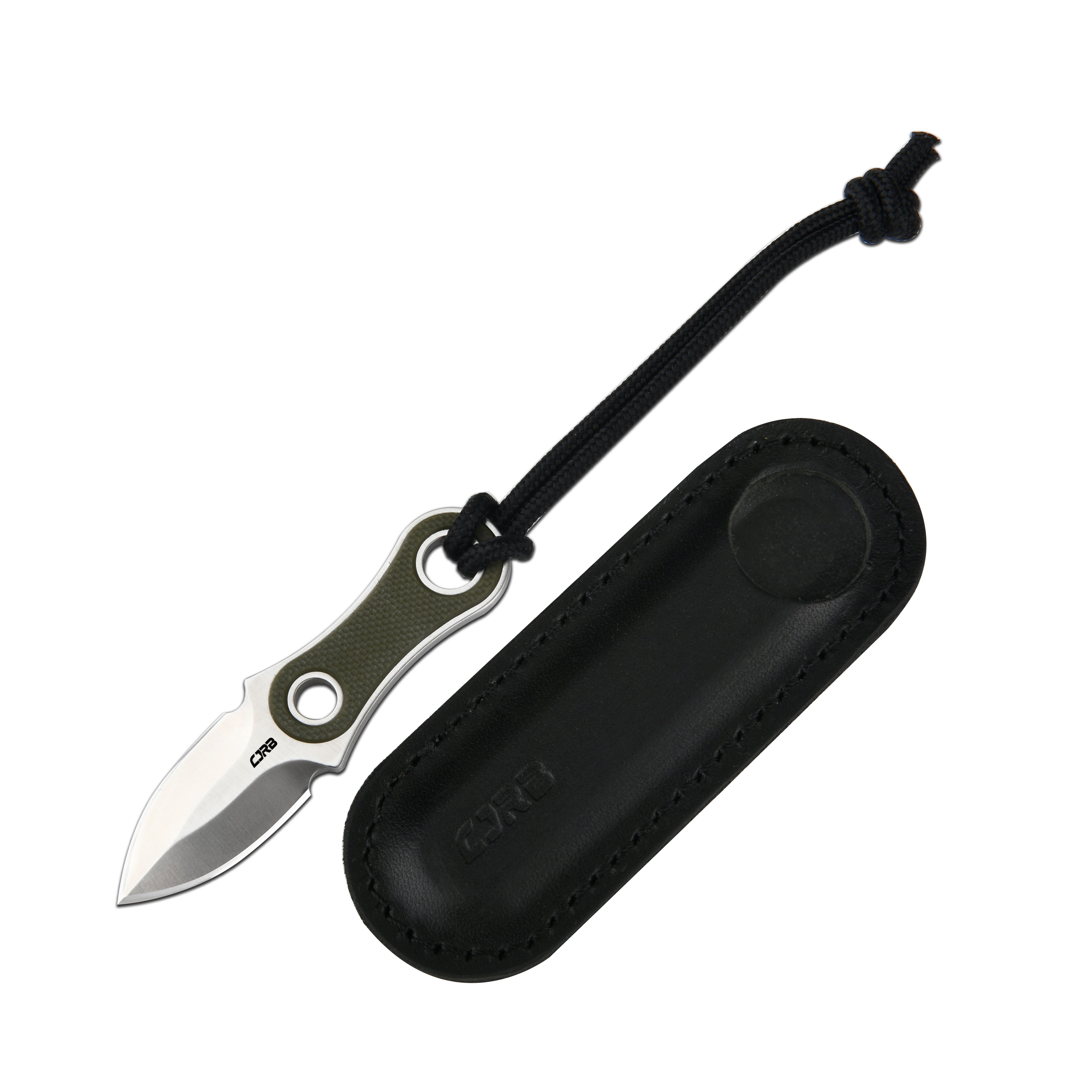CJRB Knap J1940-GN fixed blade knife with AR-RPM9 sand polish blade