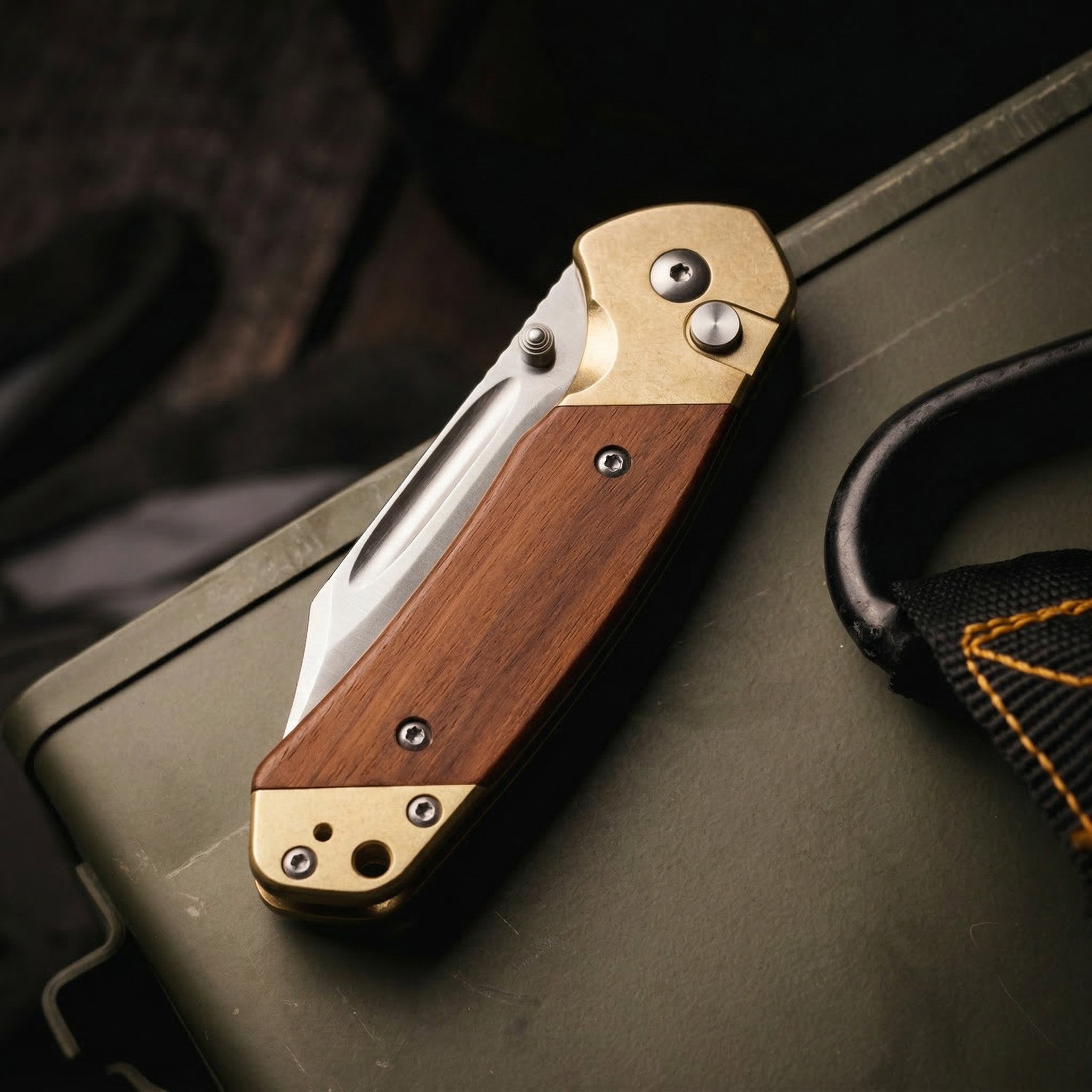 CJRB Bowie Pyrite J1942 blade detail
