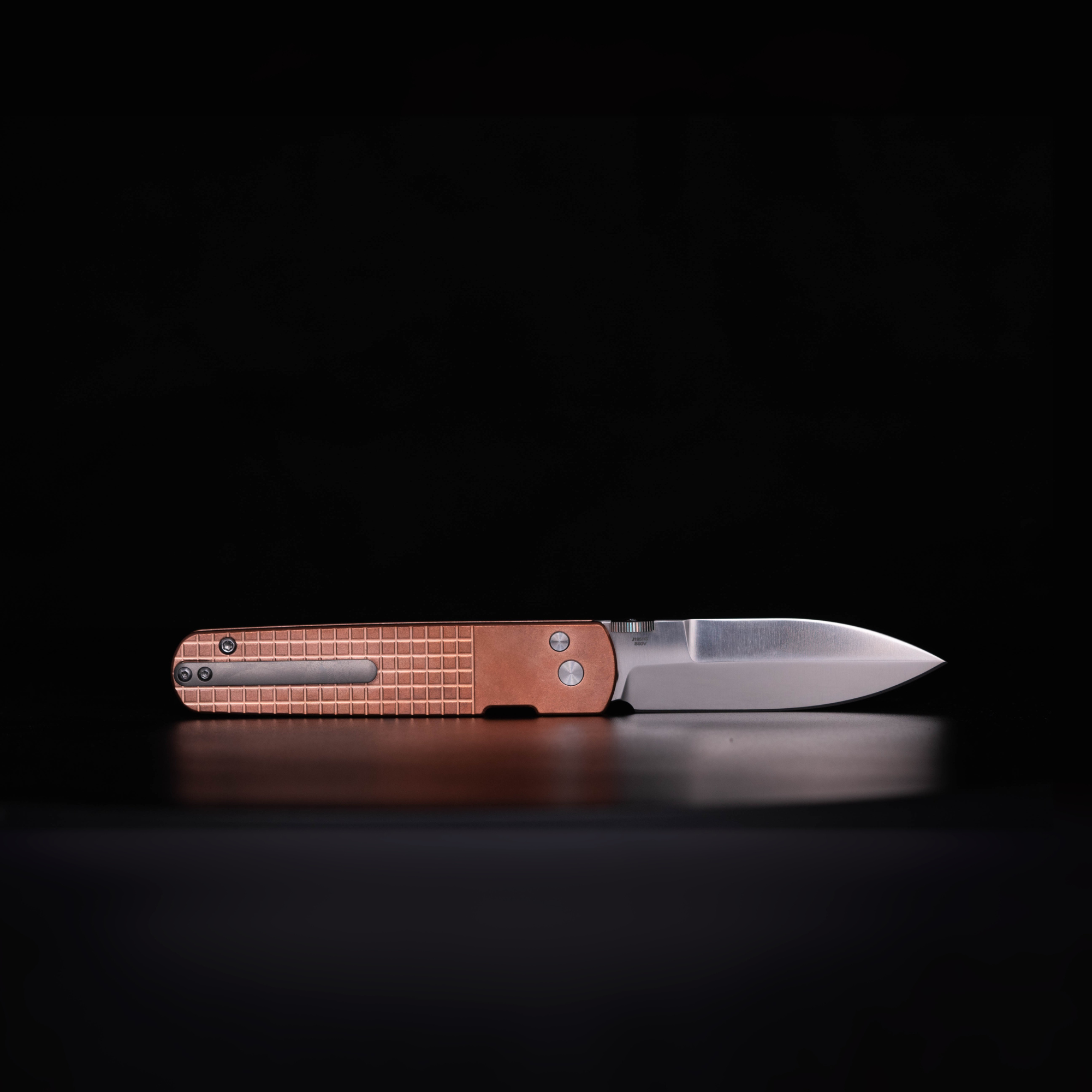 CJRB The Perfect Locust -Carved Copper | Button Lock with Safety Switch (J1951G-CO-1)