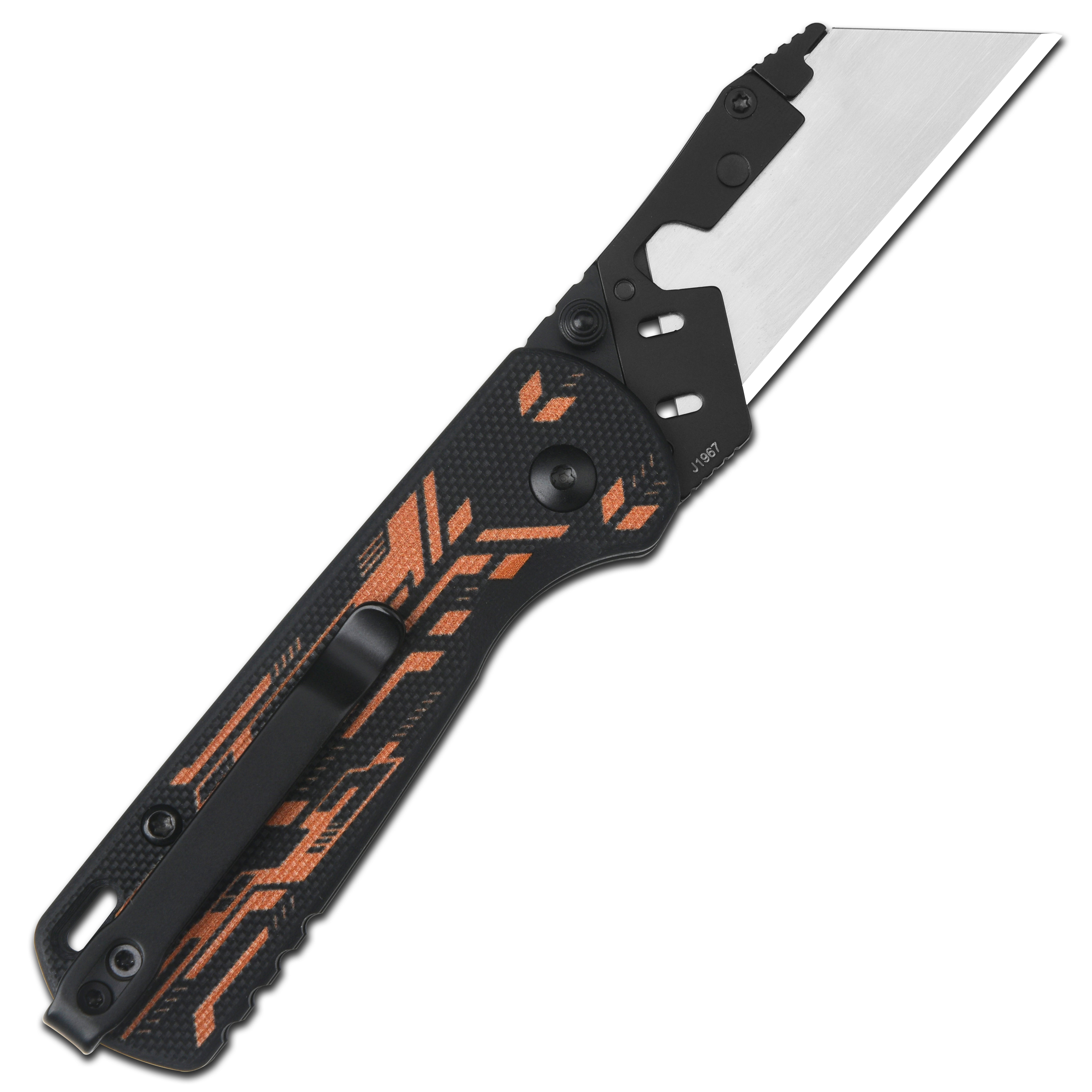 CJRB Boxer J1967 folding knife detail view