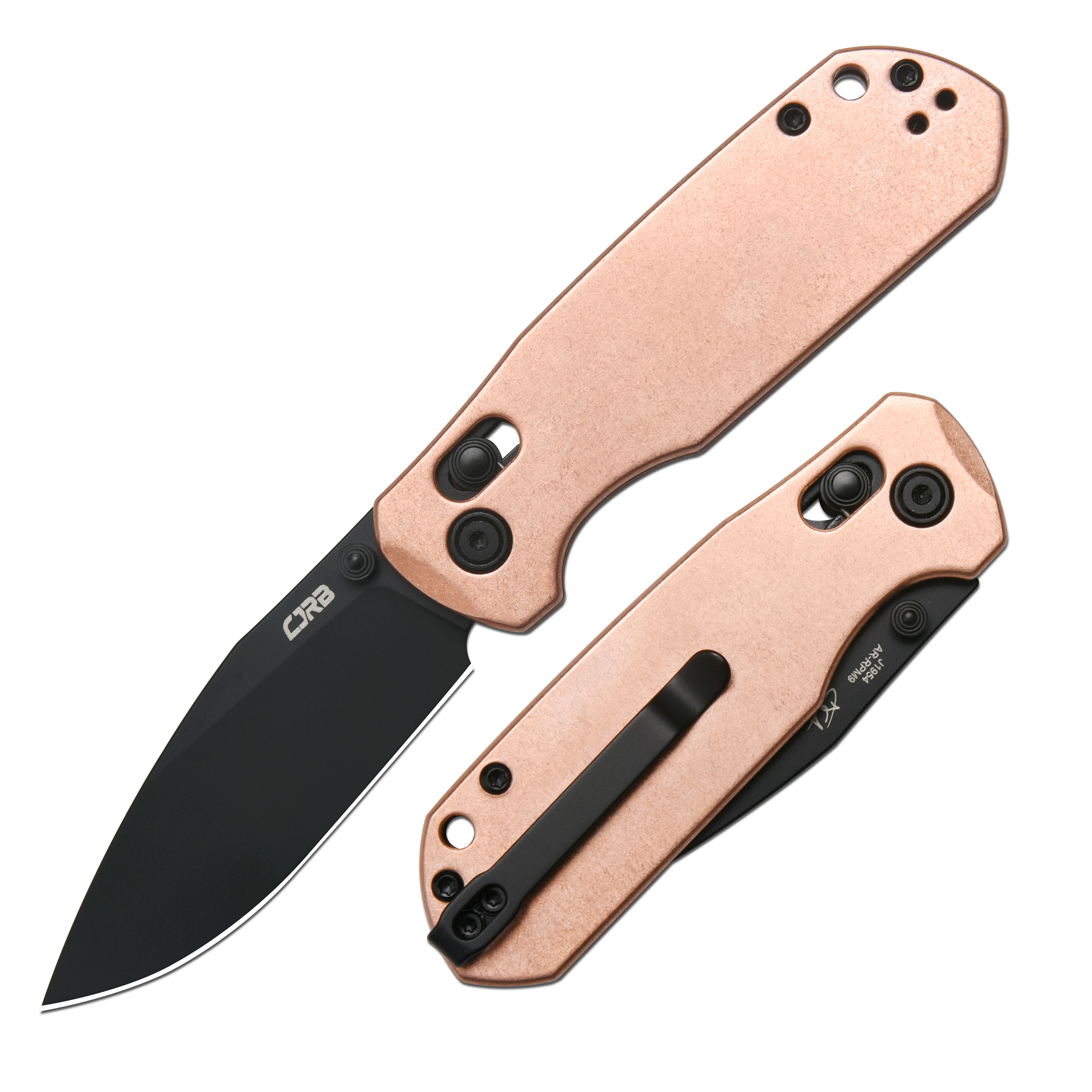 CJRB Maximal J1954 folding knife with copper handle
