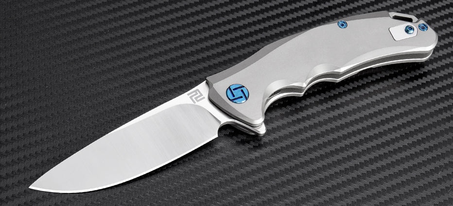 Artisan Cutlery Tradition 1702GS folding knife with titanium handle