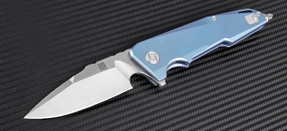 Artisan Cutlery Predator 1706G folding knife with titanium handle