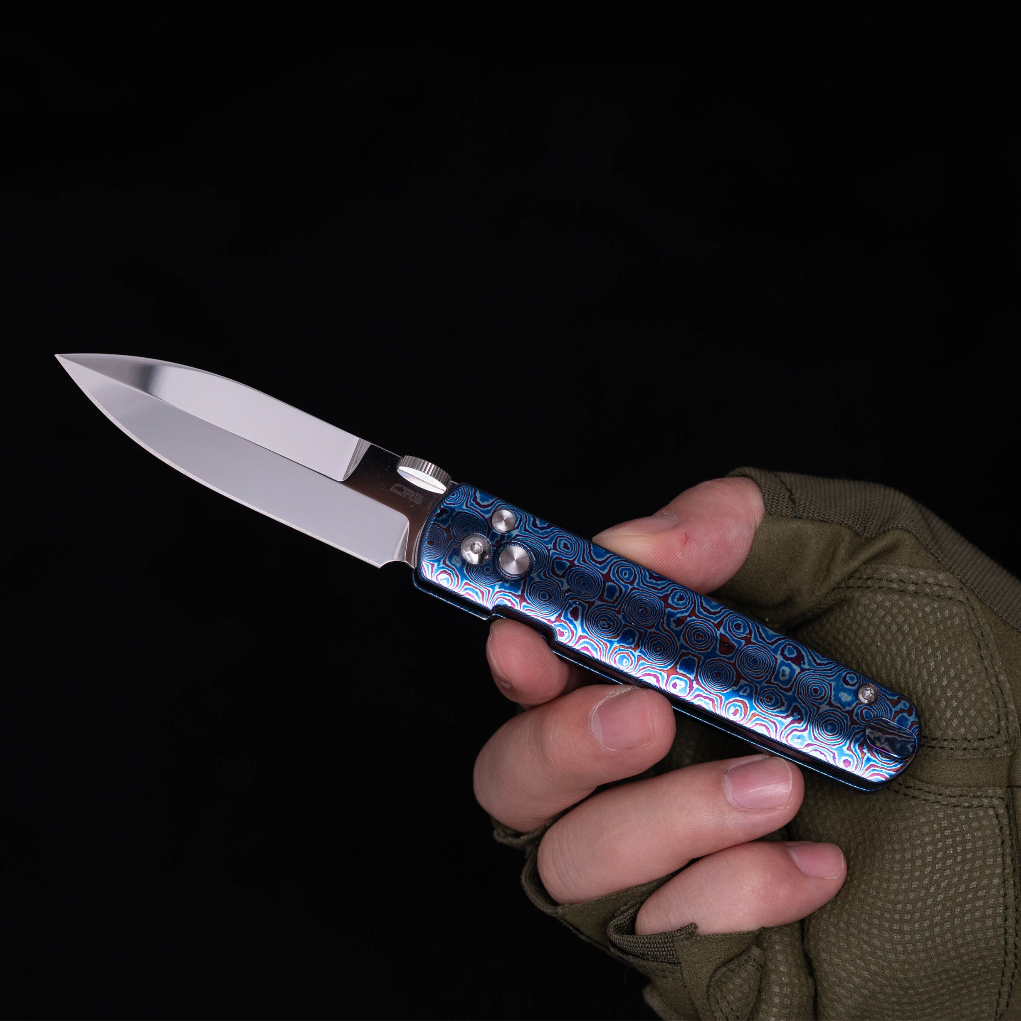 CJRB The Perfect Locust folding knife side view