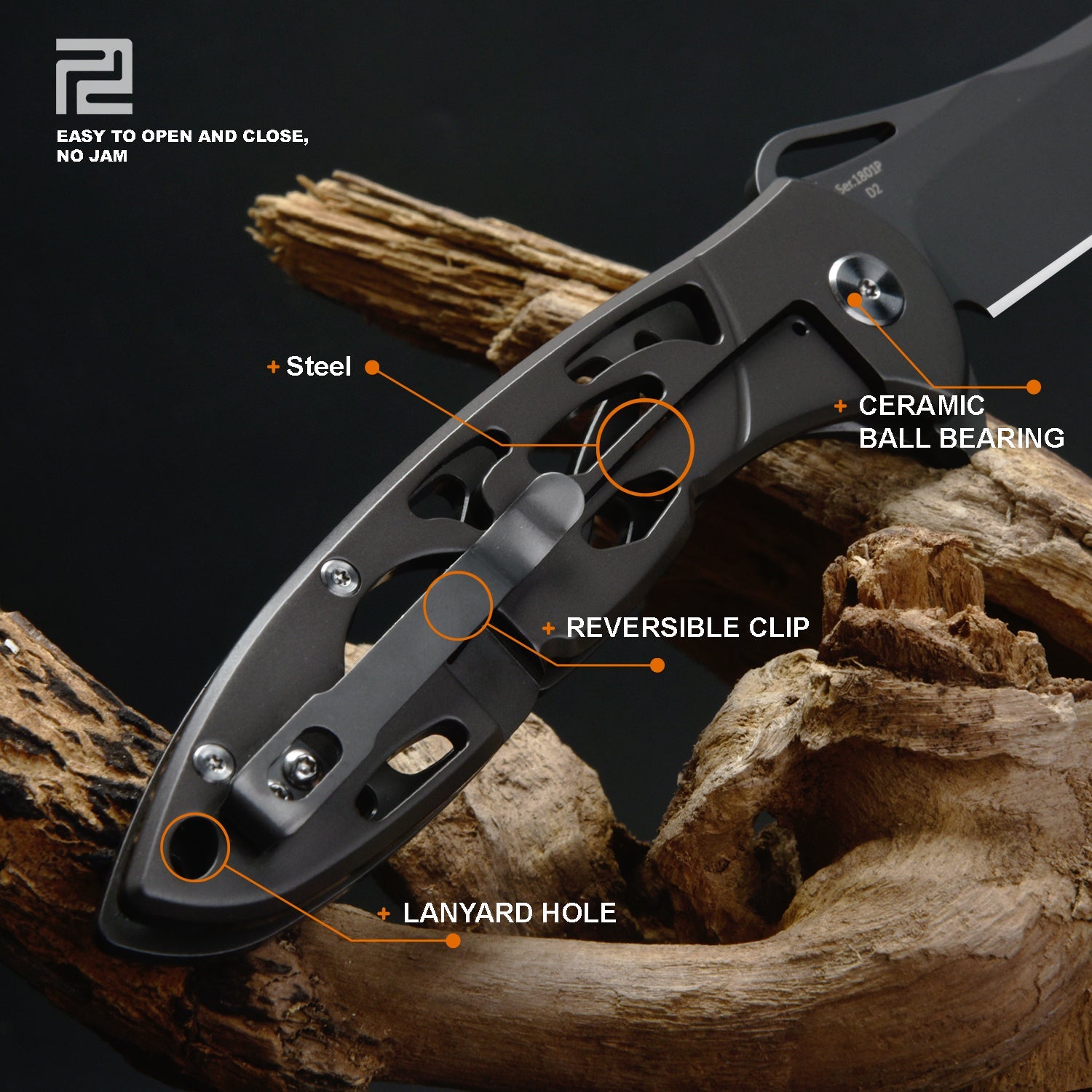 Artisan Cutlery Hoverwing 1801P blade detail