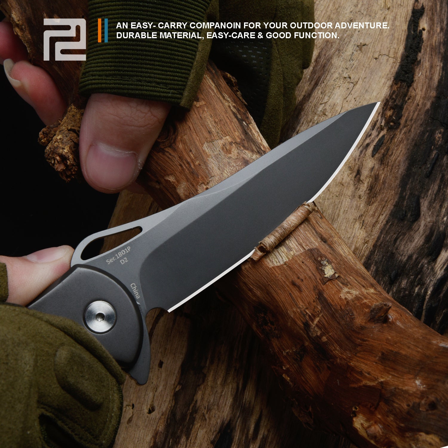 Artisan Cutlery Hoverwing 1801P folding knife side view