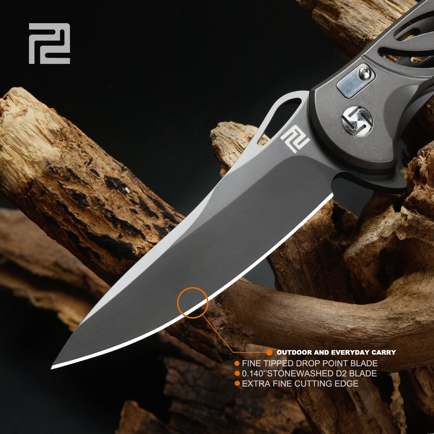 Artisan Cutlery Hoverwing 1801P knife detail