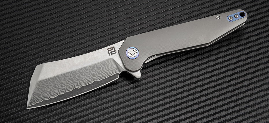 Artisan Cutlery Osprey 1803GD folding knife with titanium handle