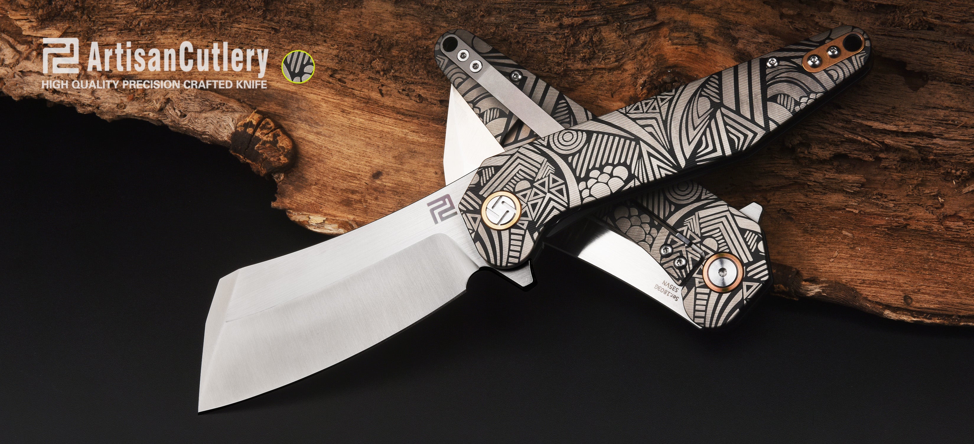 Artisan Cutlery Osprey 1803G blade detail