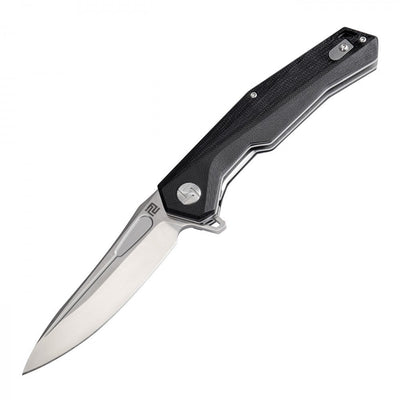 Zumwalt(ATZ-1808P)G10 Flat Black folding knife with steel blade