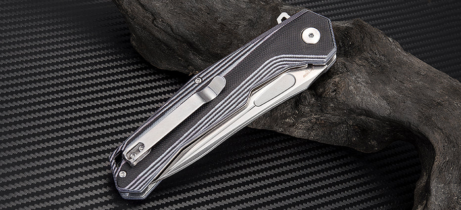 Zumwalt(ATZ-1808P)G10 Curve folding knife with G10 handle