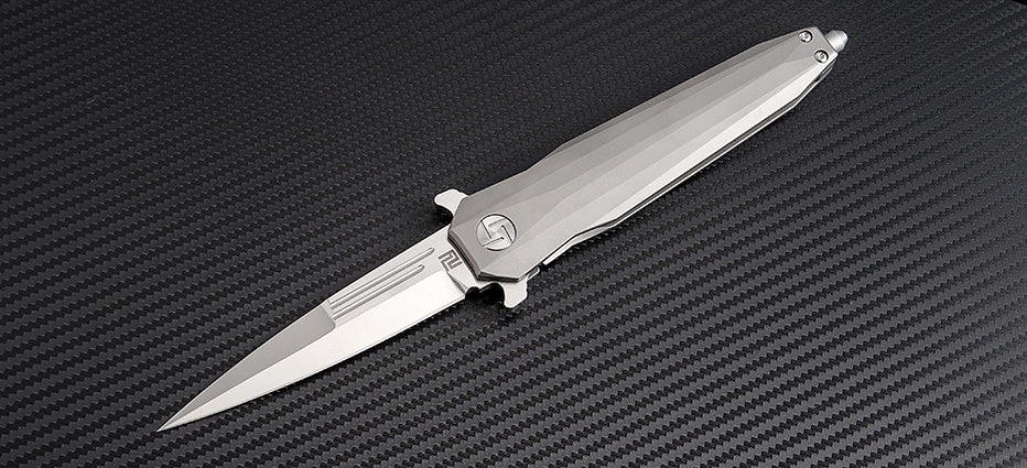 Artisan Cutlery Hornet 1810G folding knife with titanium handle