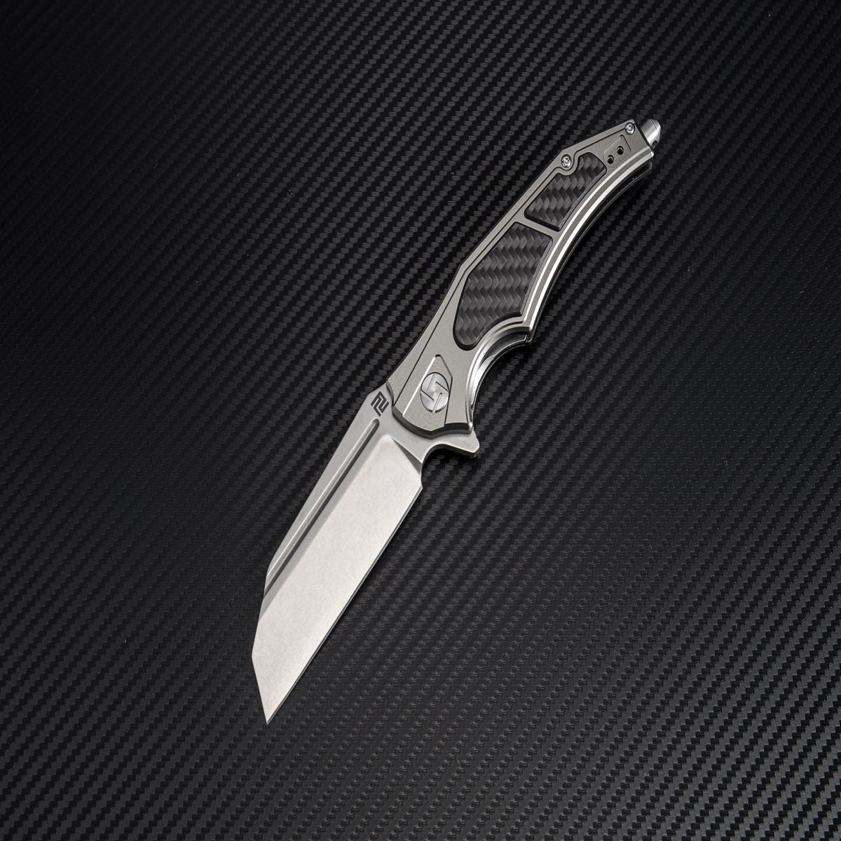 Artisan Cutlery Apache Nomad ATZ-1813P D2 Blade Aluminum Handles with G10 Onlays Folding Knives