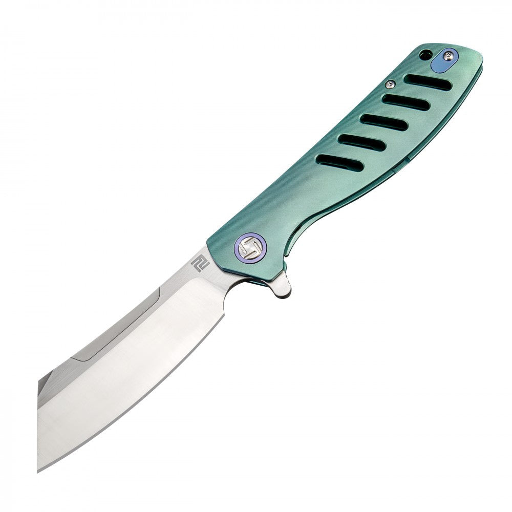 Artisan Cutlery Tomahawk 1815G folding knife with titanium handle