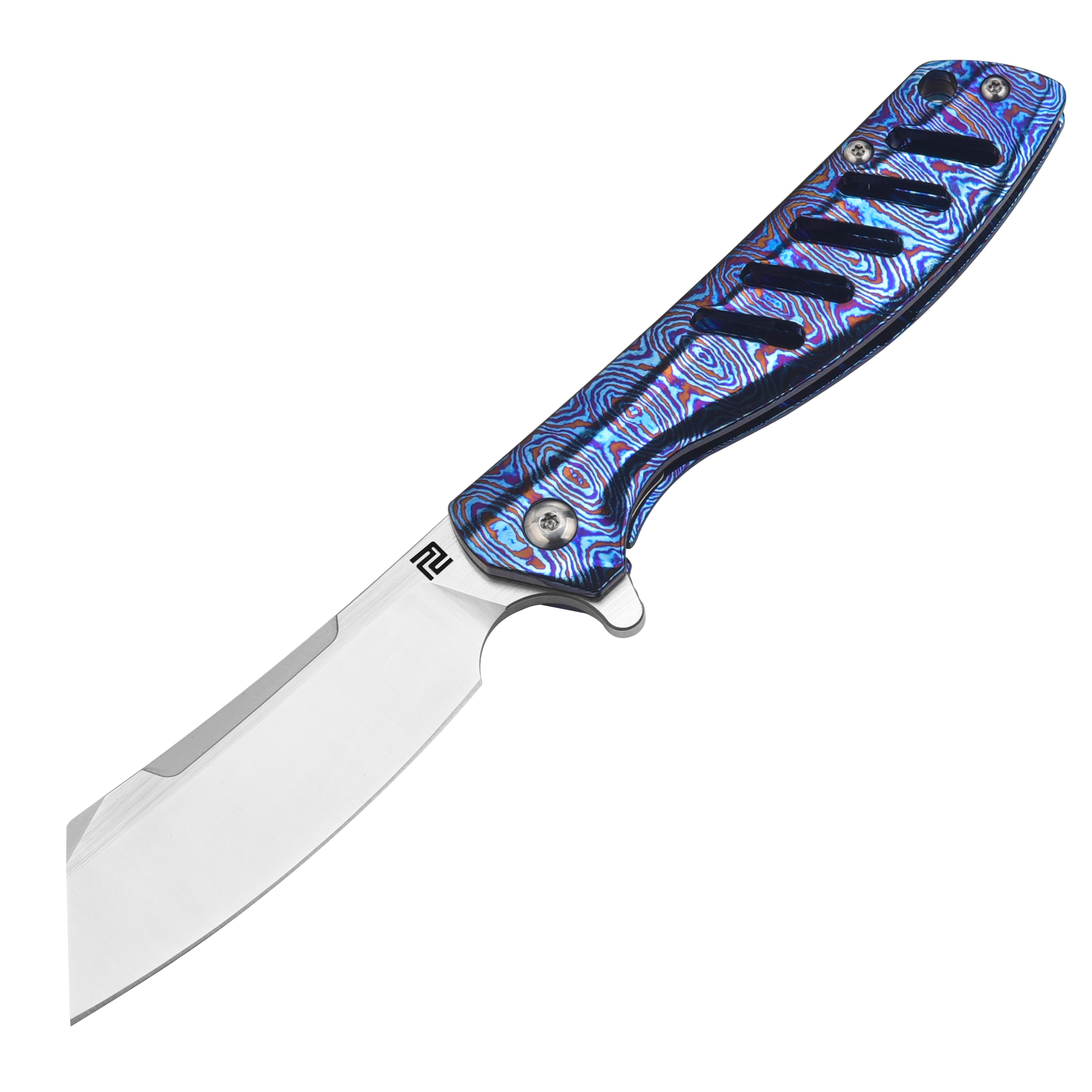 Artisan Cutlery Tomahawk 1815GS folding knife with M390 Damascus blade