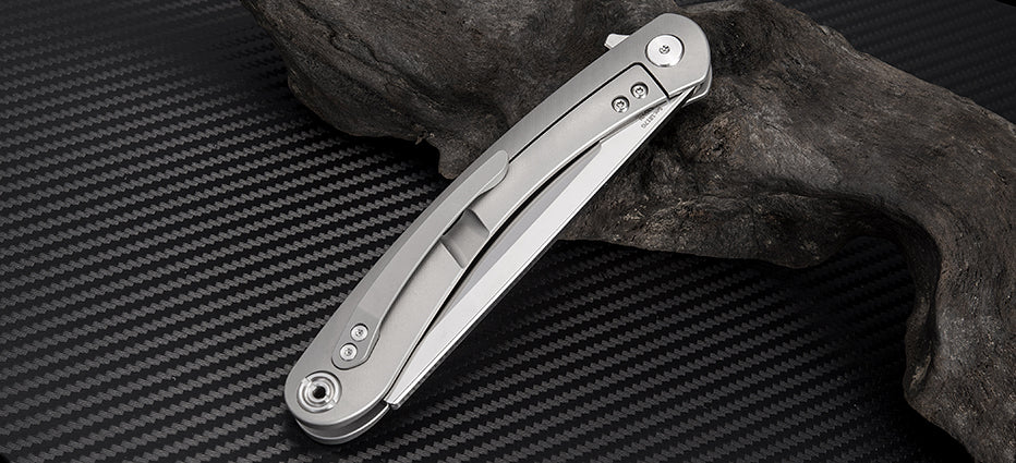Artisan Cutlery Orthodox 1817G folding knife with titanium handle
