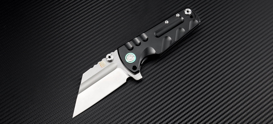 Artisan Cutlery Proponent 1820G folding knife with black titanium handle
