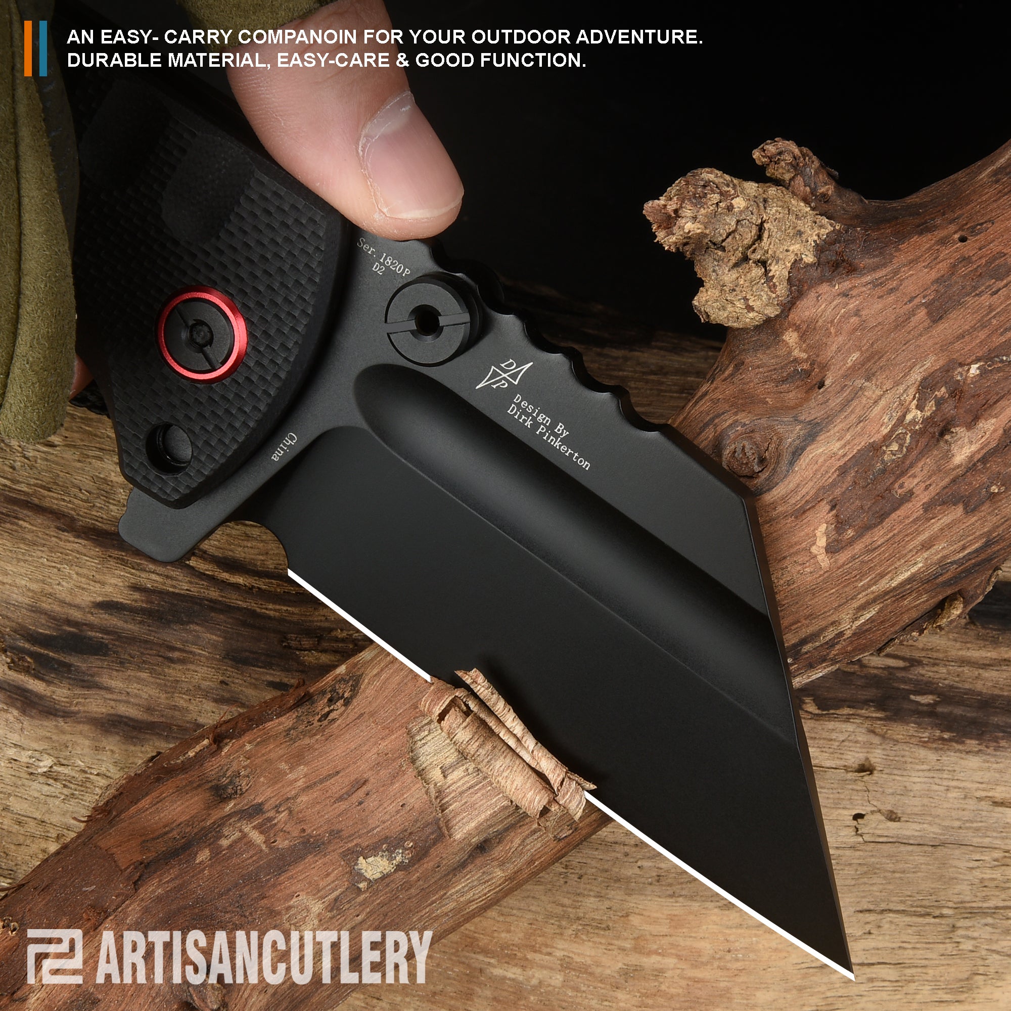 Artisan Cutlery Proponent 1820P handle detail