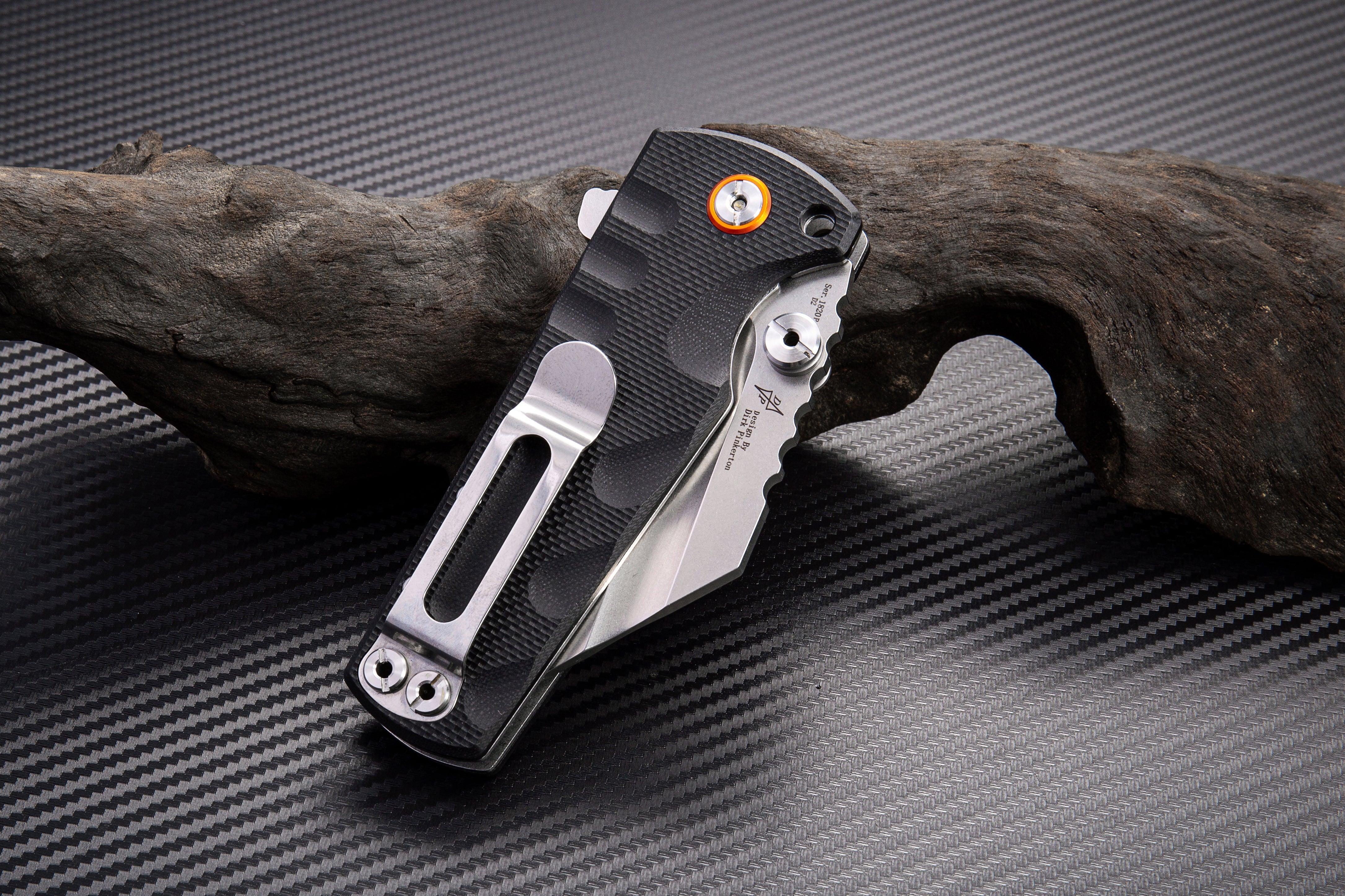 Artisan Cutlery Proponent 1820P folding knife with black G10 handle