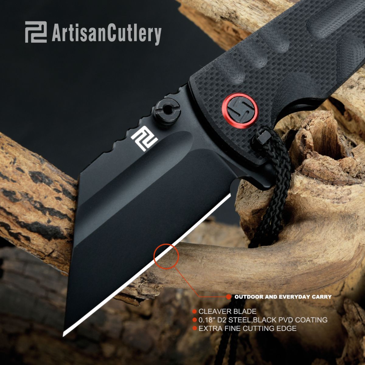 Artisan Cutlery Proponent 1820PS folding knife side view