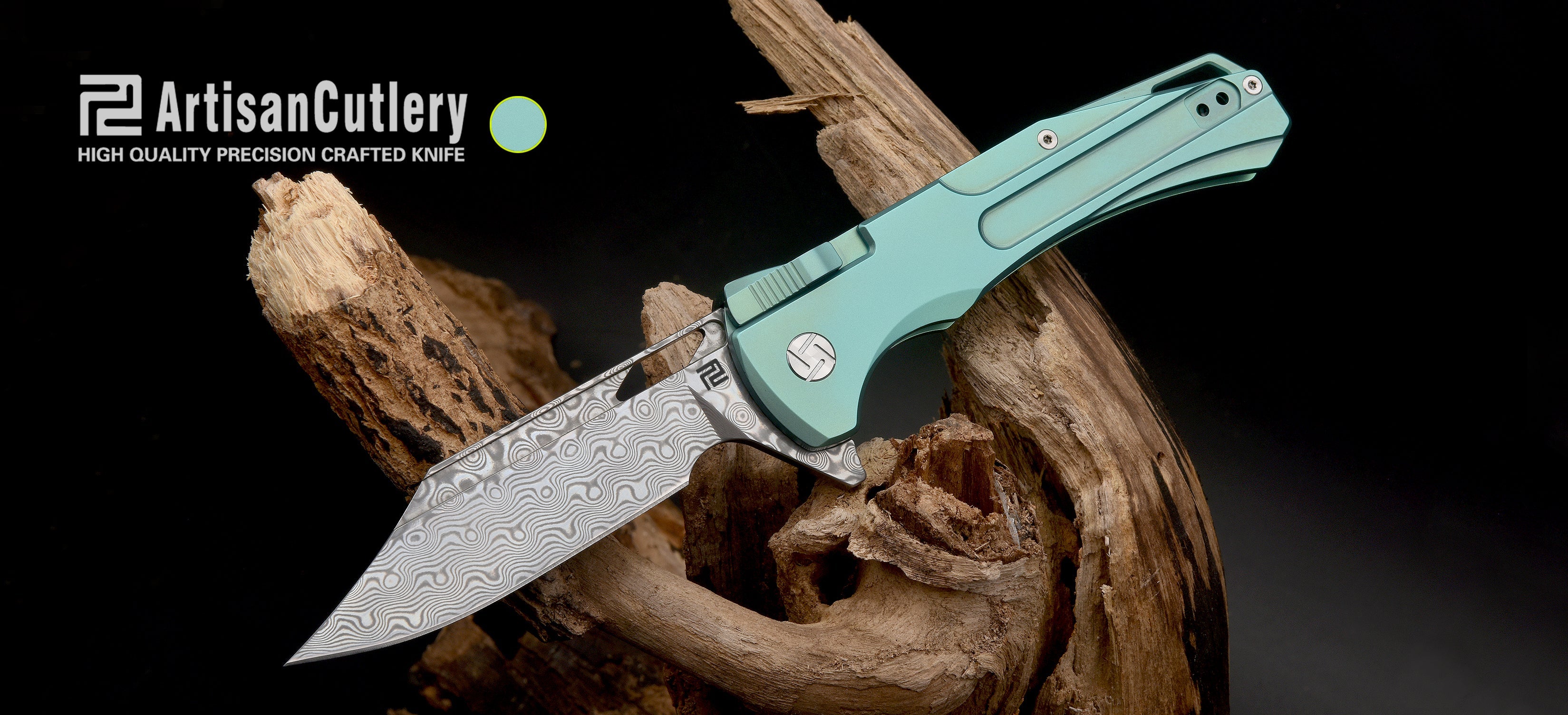 Artisan Cutlery Blowback 1822GD folding knife side view