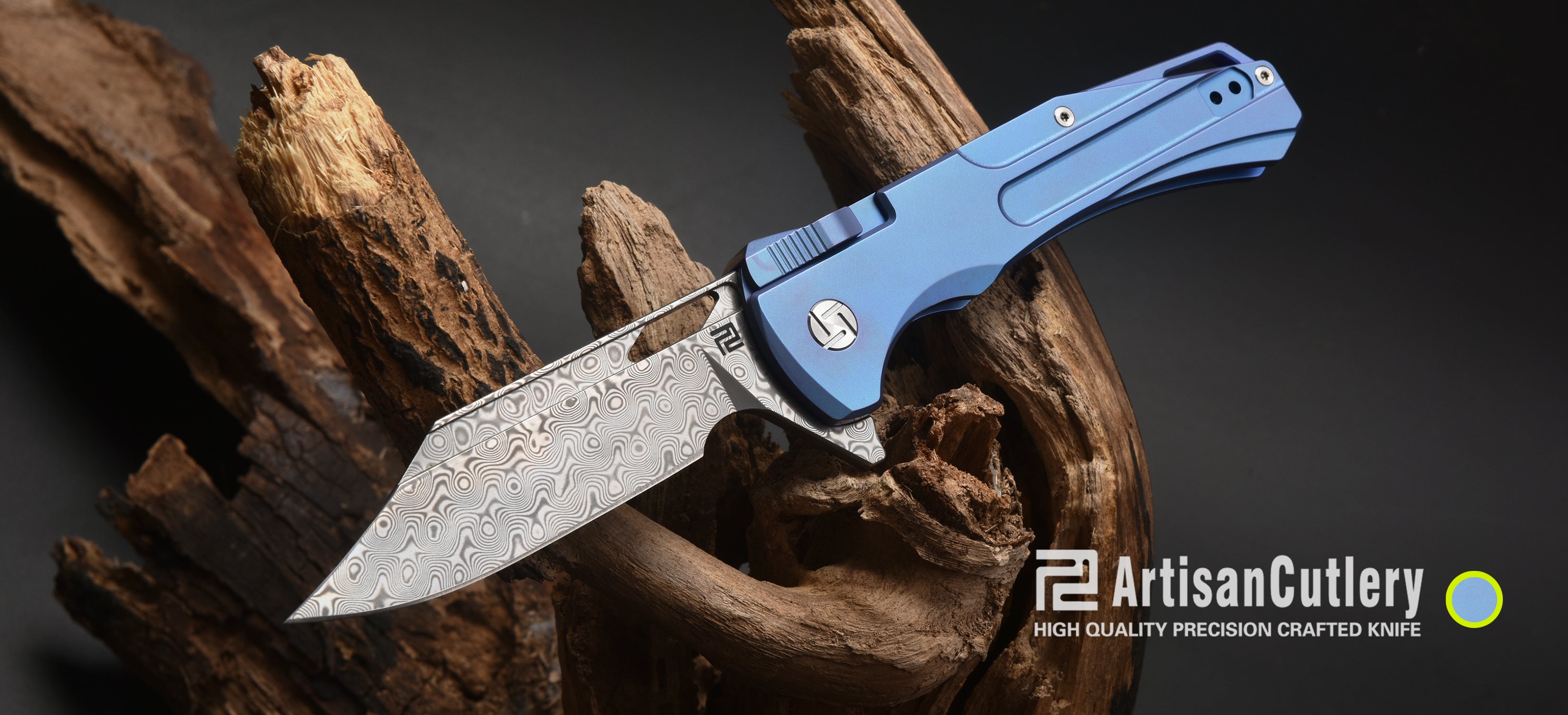 Artisan Cutlery Blowback 1822GD handle detail