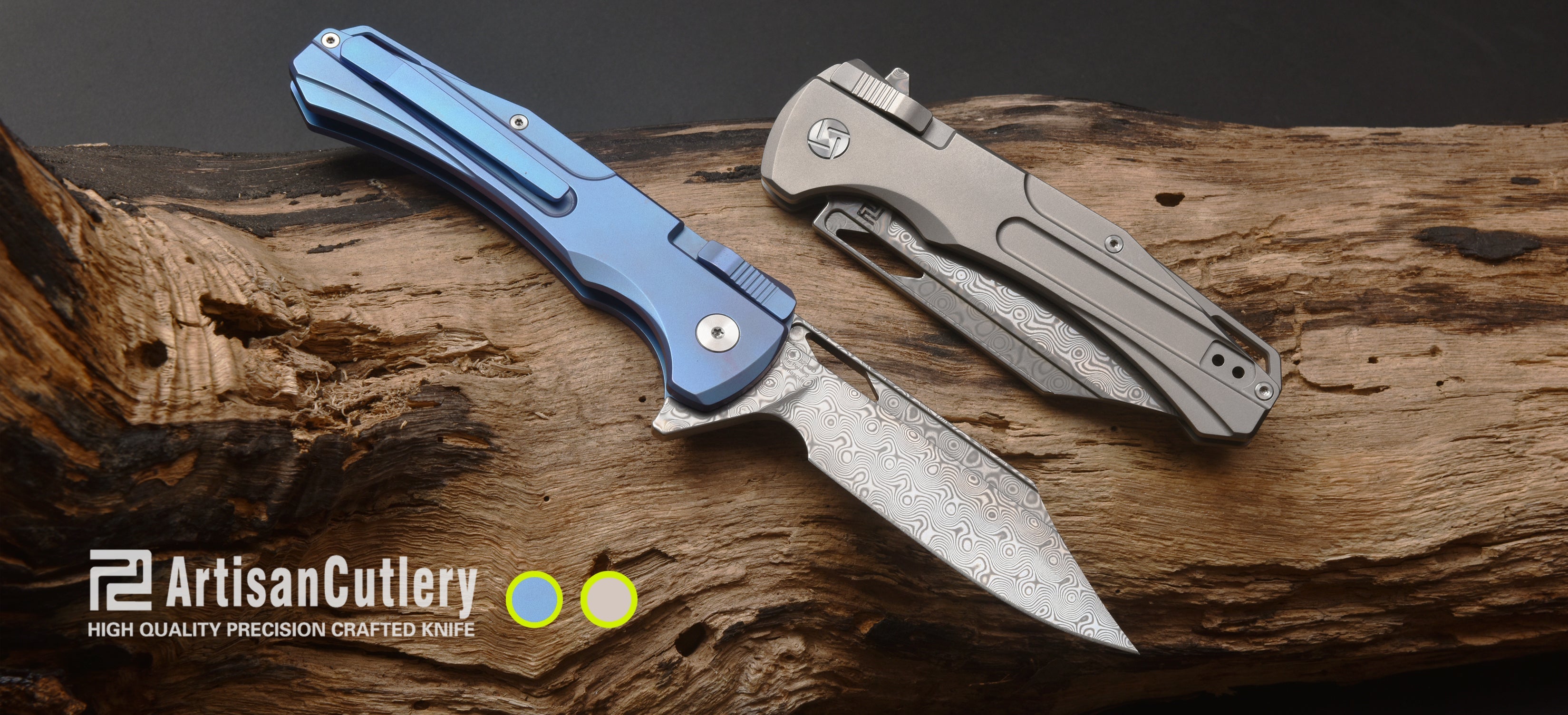 Artisan Cutlery Blowback 1822GD knife detail