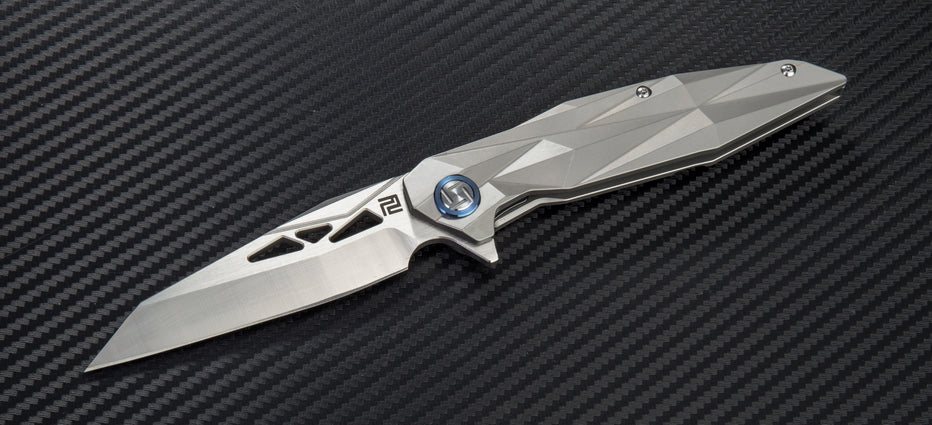 Artisan Cutlery Cygnus 1827G folding knife with titanium handle