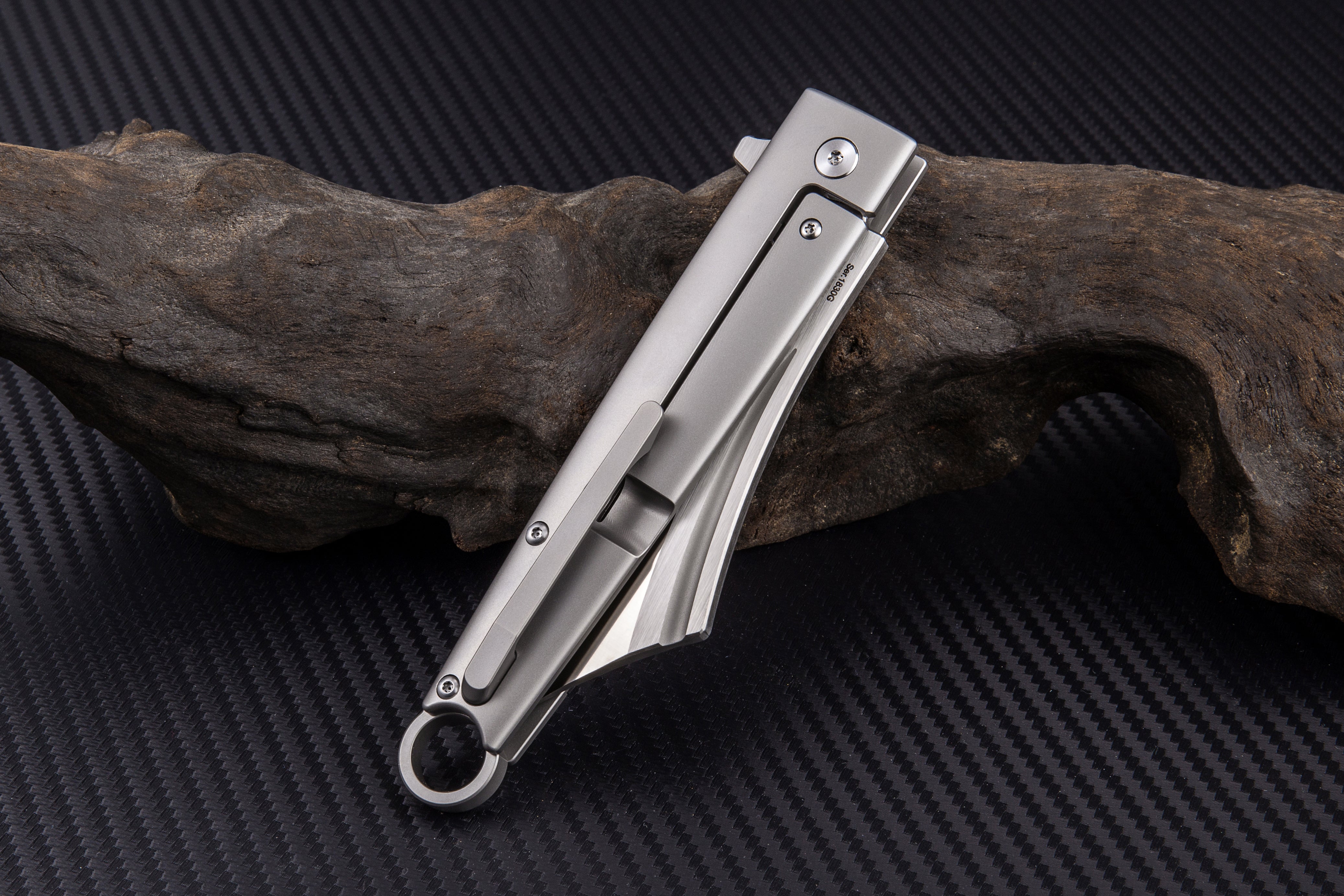 Artisan Cutlery Cutlass 1830G folding knife with carbon fiber handle