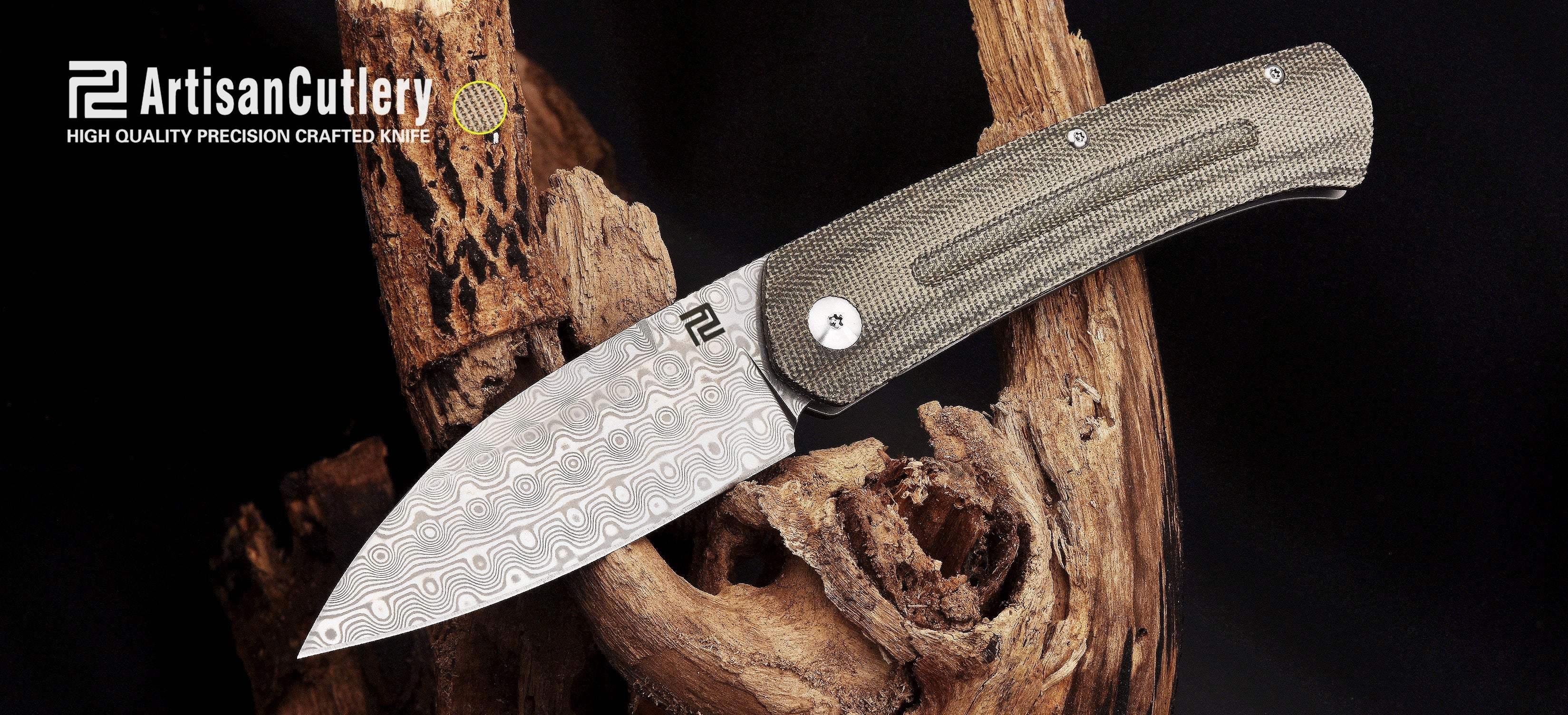 Artisan Cutlery Centauri 1839GD knife detail