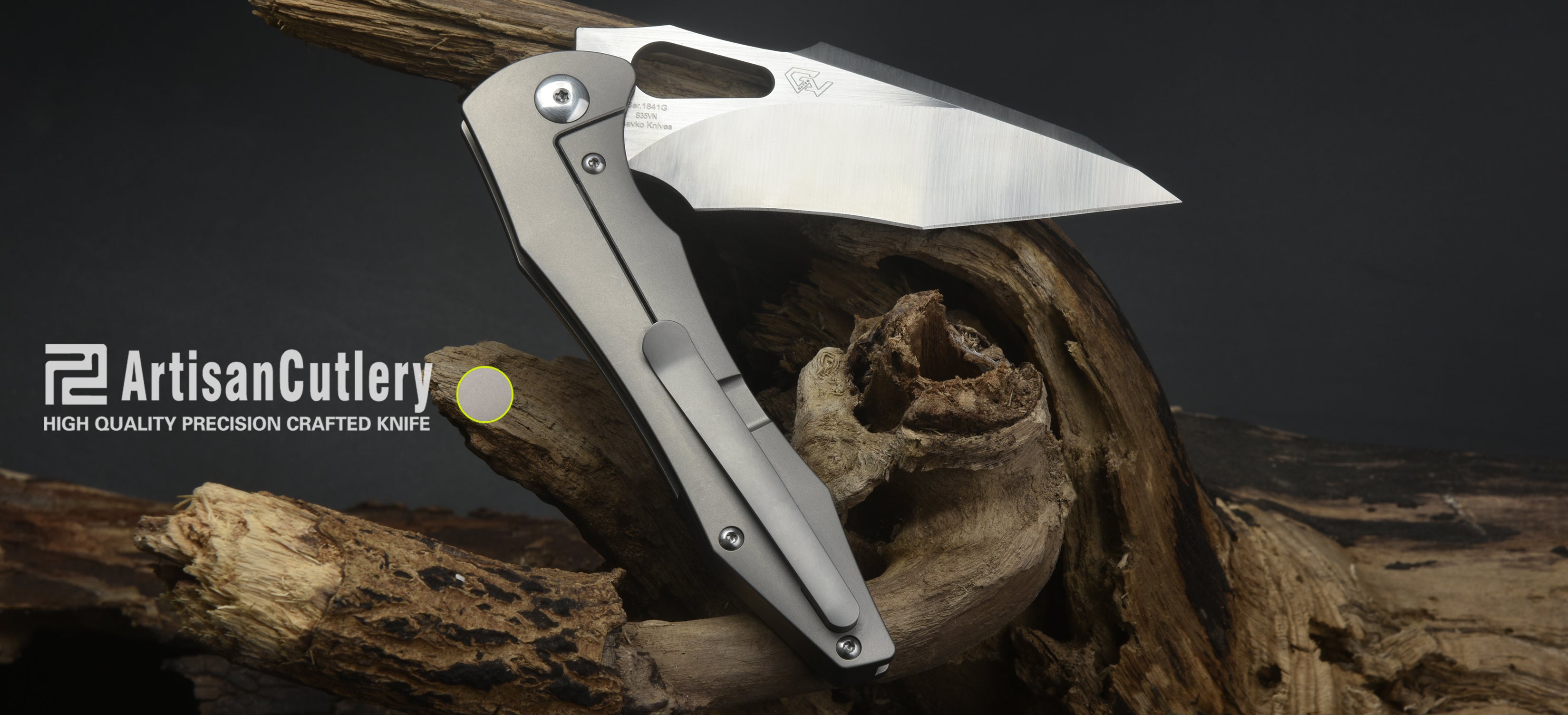 Artisan Cutlery Great White 1841G handle detail