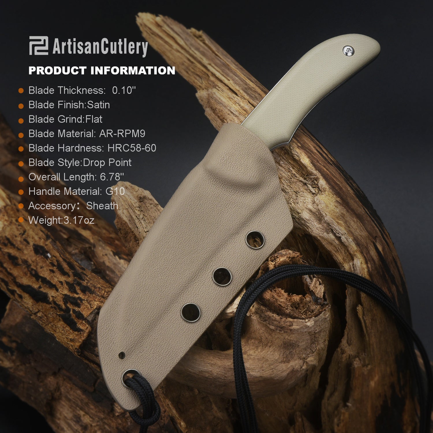 Artisan Cutlery Sea Snake 1842B blade detail