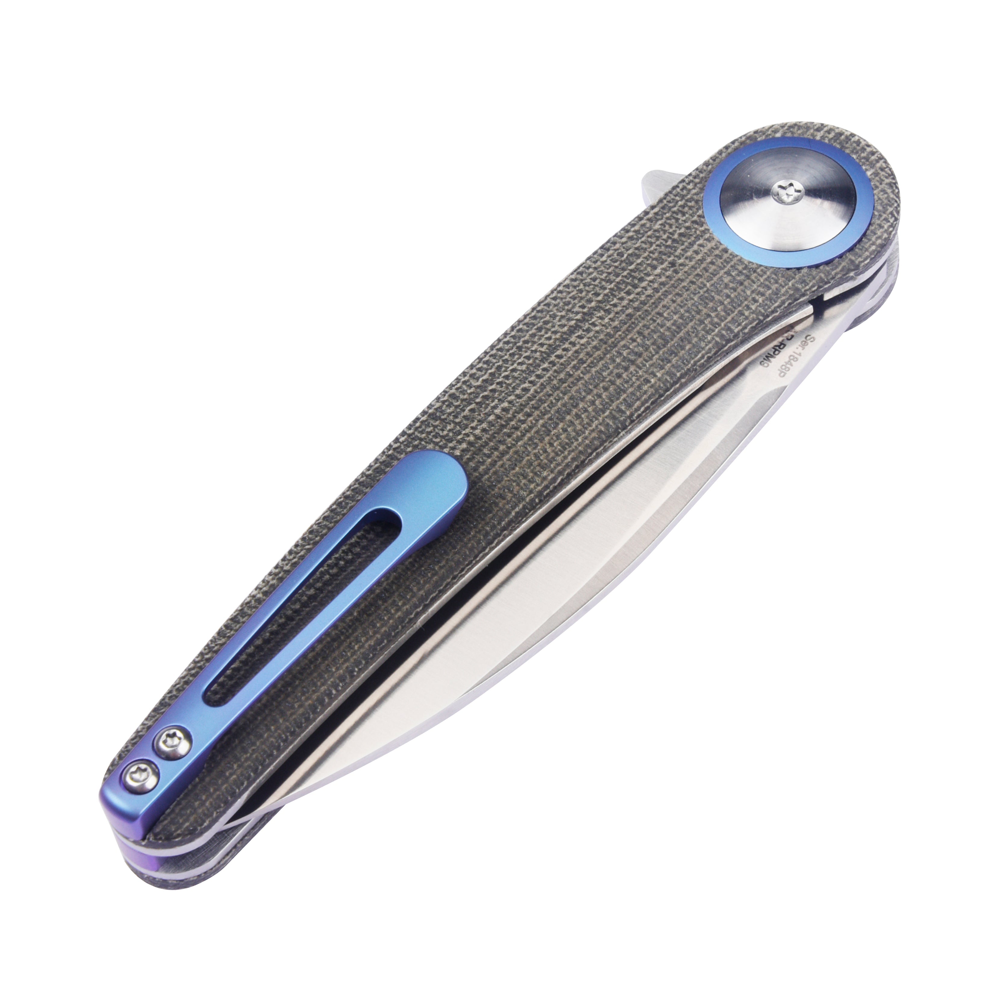 Artisan Cutlery Cazador 1848P folding knife with green Micarta handle
