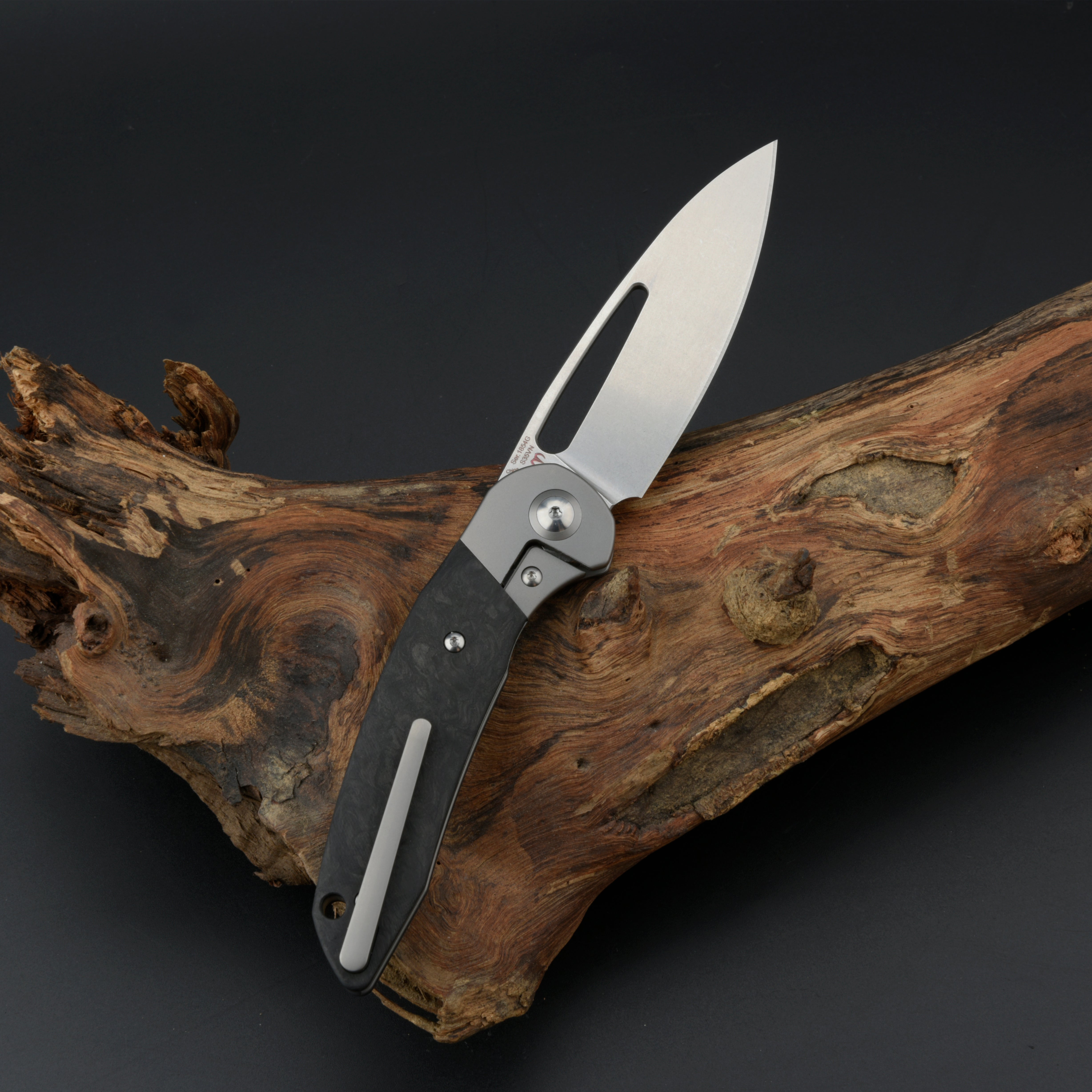 Artisan Cutlery Tylos 1854G folding knife with carbon fiber handle