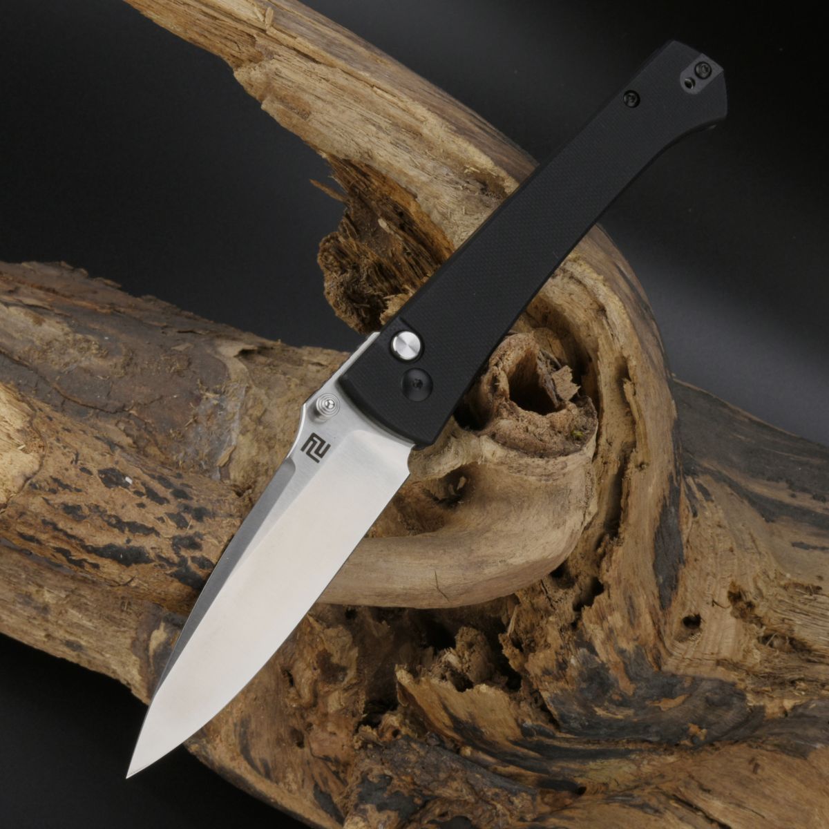 Artisan Cutlery Andromeda 1856P folding knife with black G10 handle