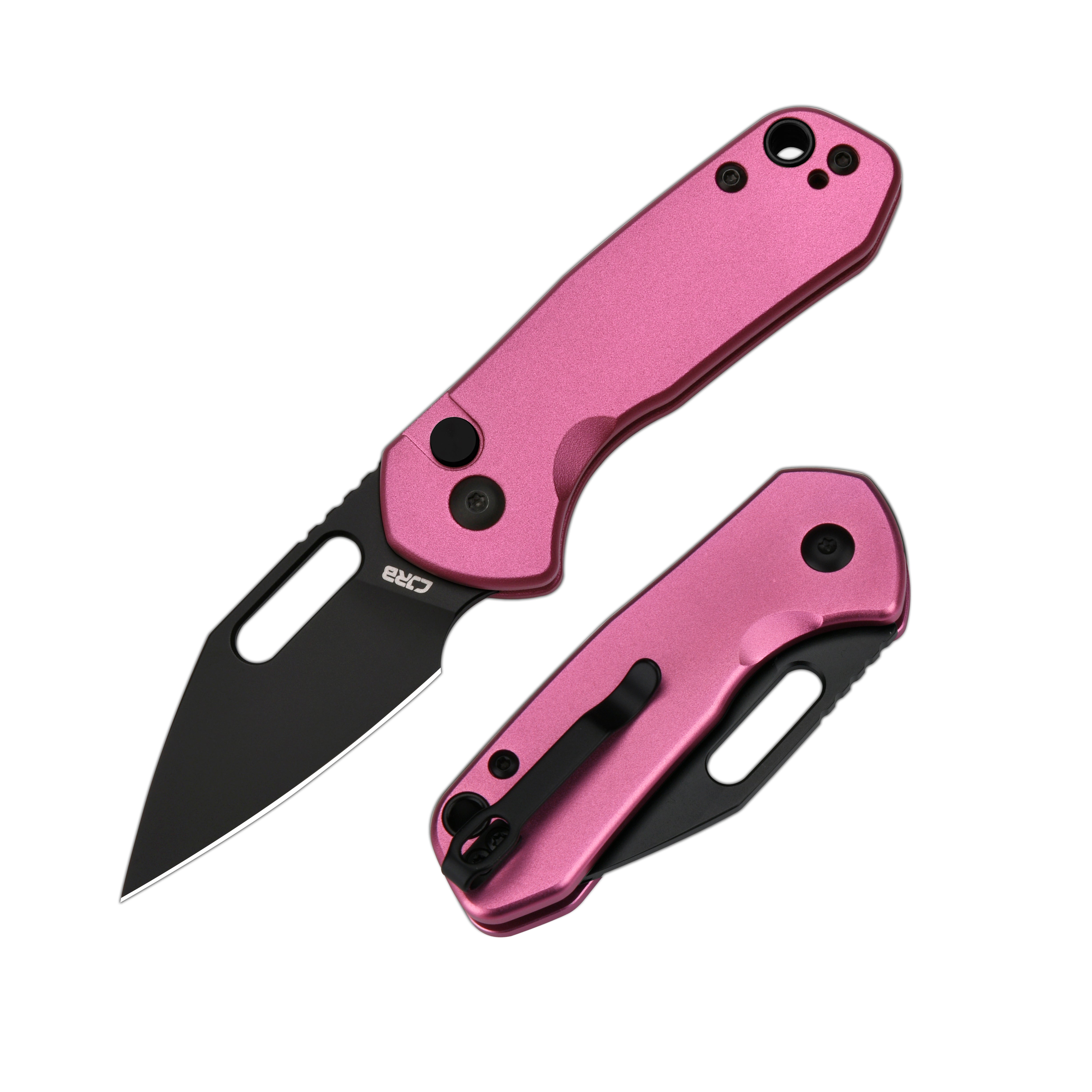 CJRB Mini Pyrite J1933-BPK folding knife with black steel handle