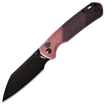 CJRB Pyrite Light J1945-BRD folding knife with 3.34-inch AR-RPM9 black PVD blade