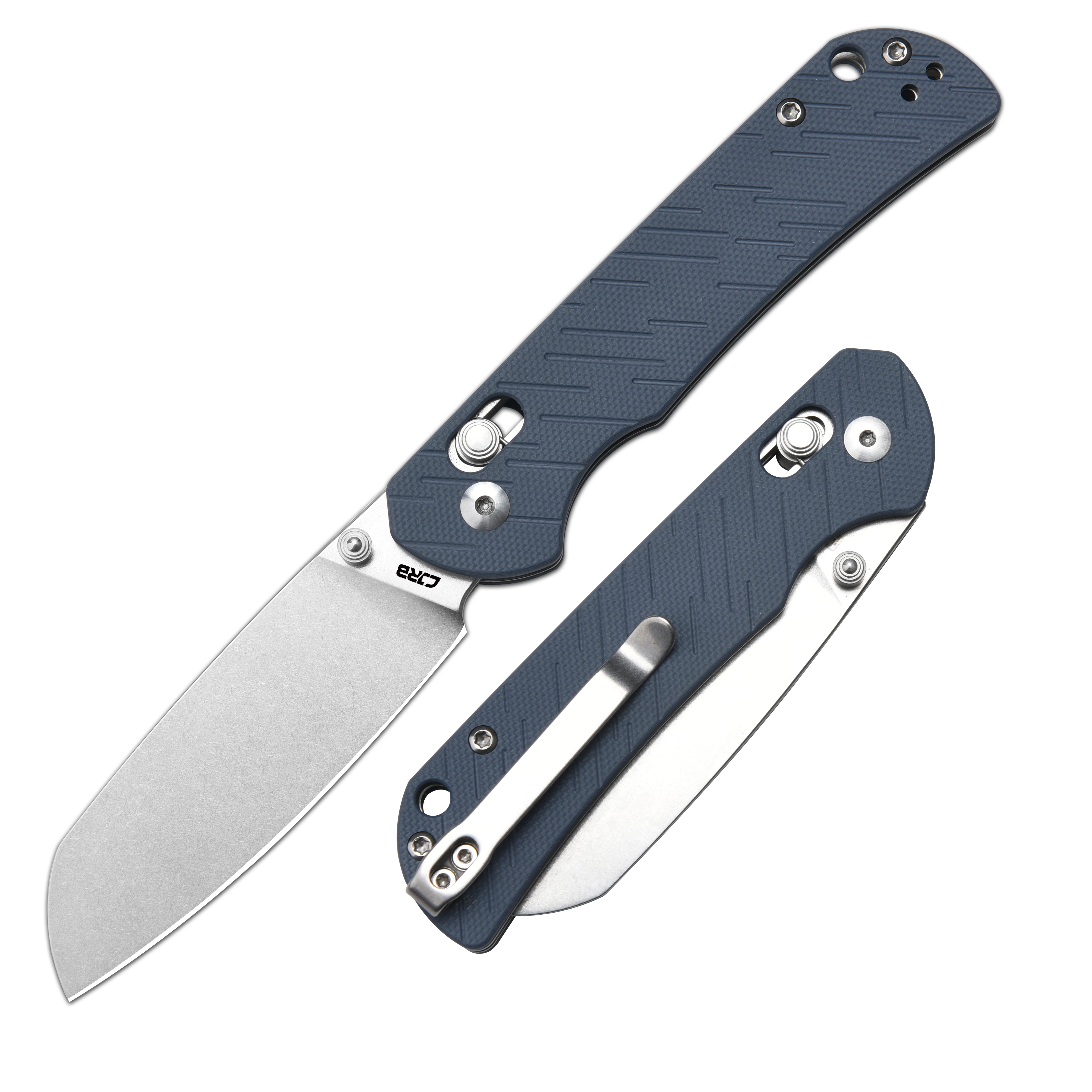 CJRB Lyrid J1953-GY folding knife with gray G10 handle