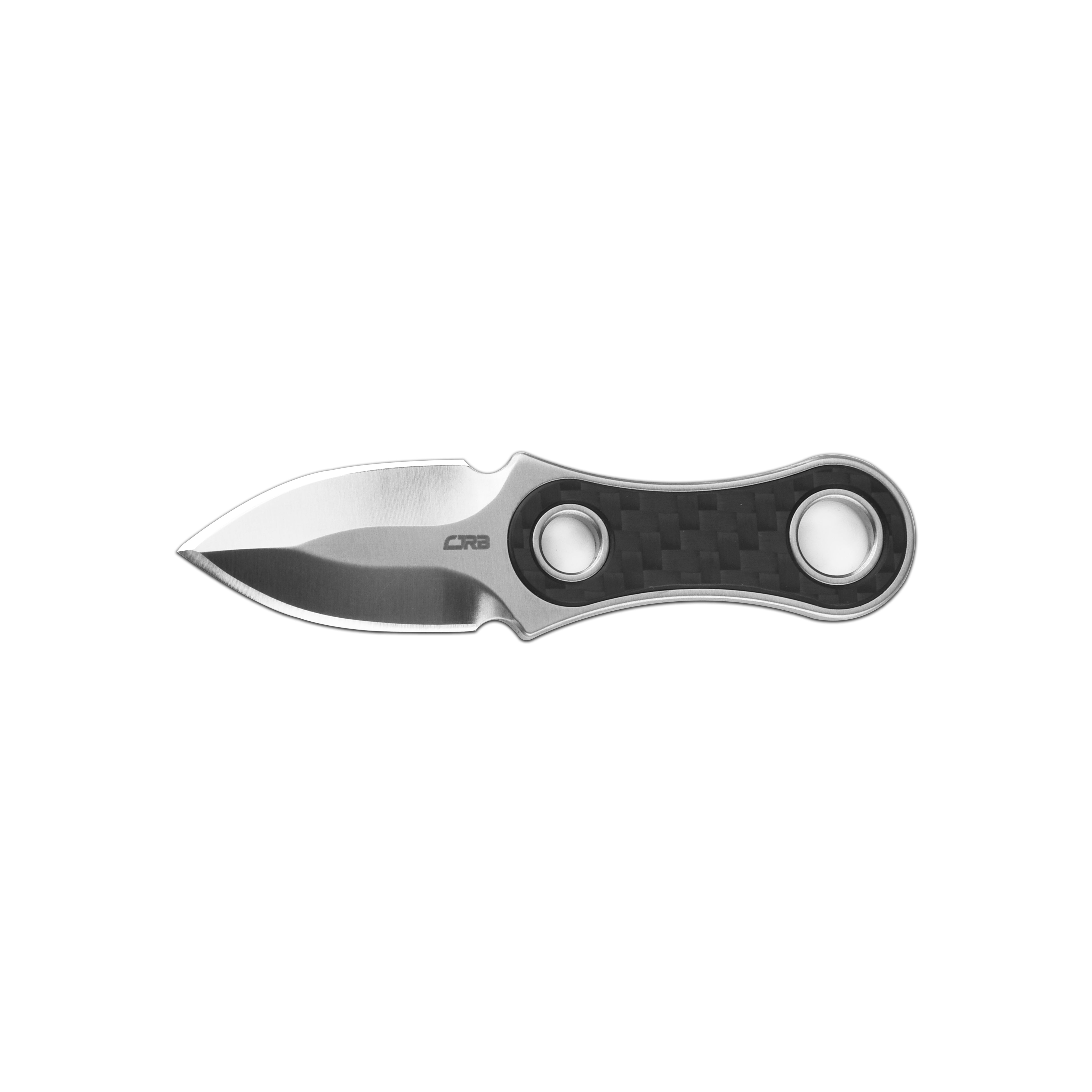CJRB Knap J1940-CF fixed blade knife side view
