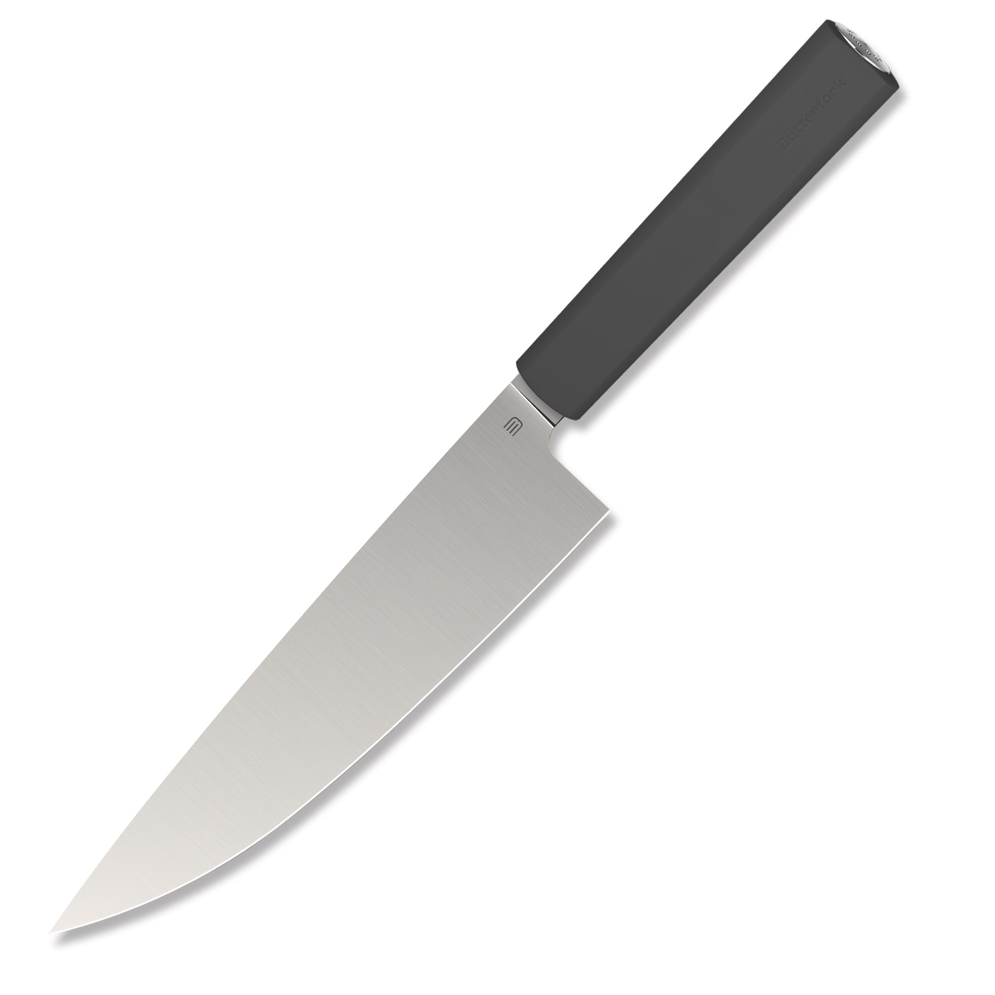 Butterfork Purest 8" chef knife with grey steel handle