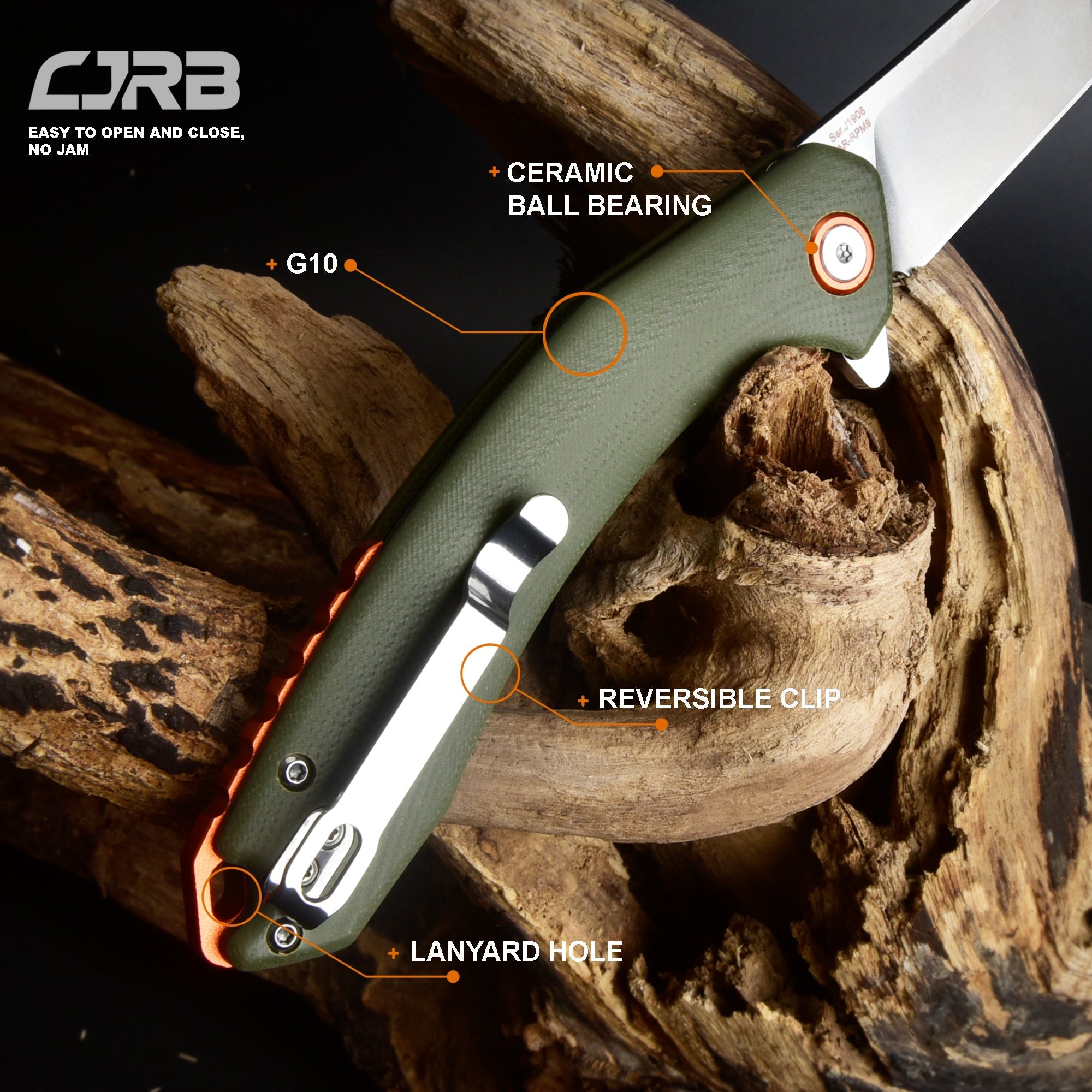 CJRB Gobi J1906-GNC knife detail