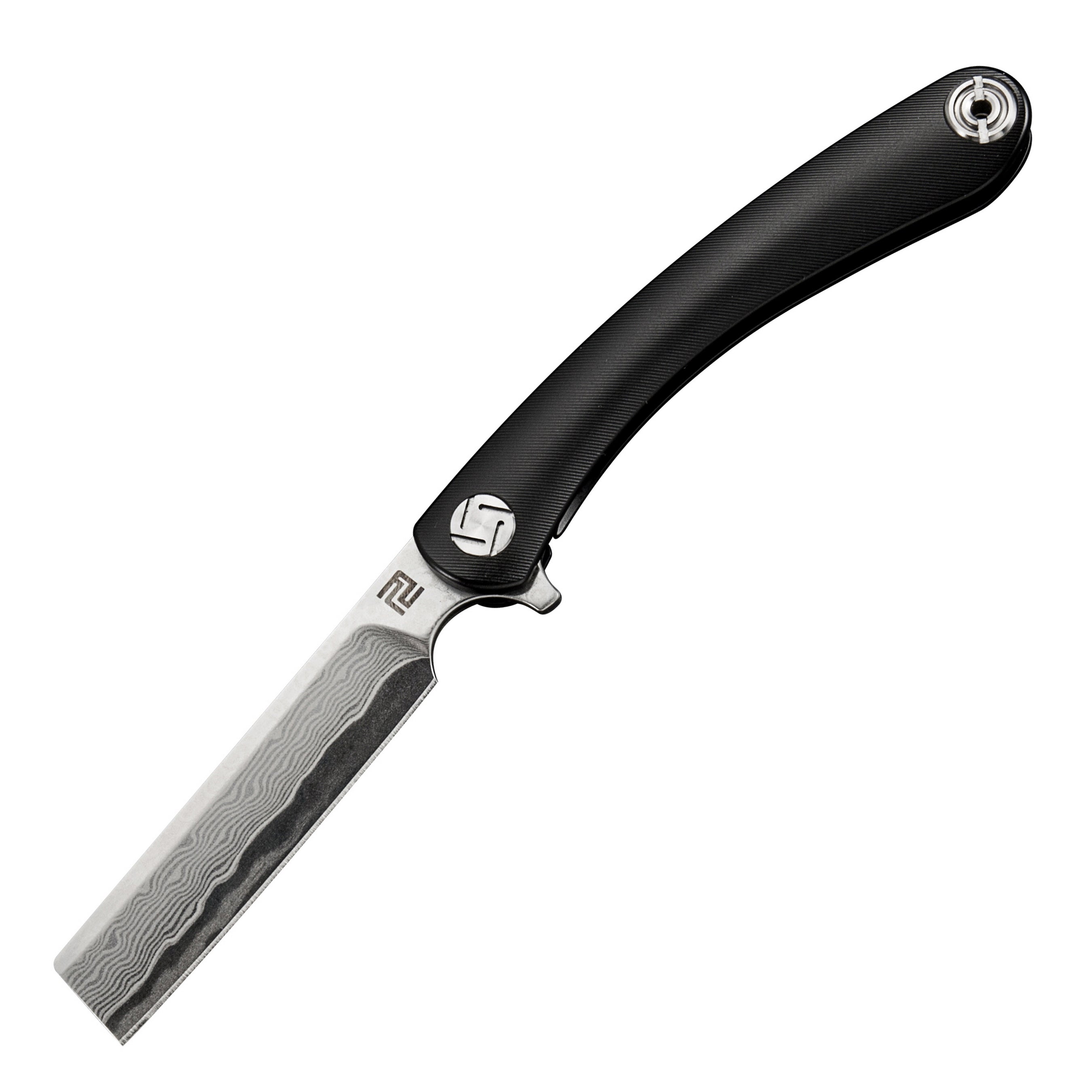 Artisan Cutlery Orthodox folding knife with Damascus blade