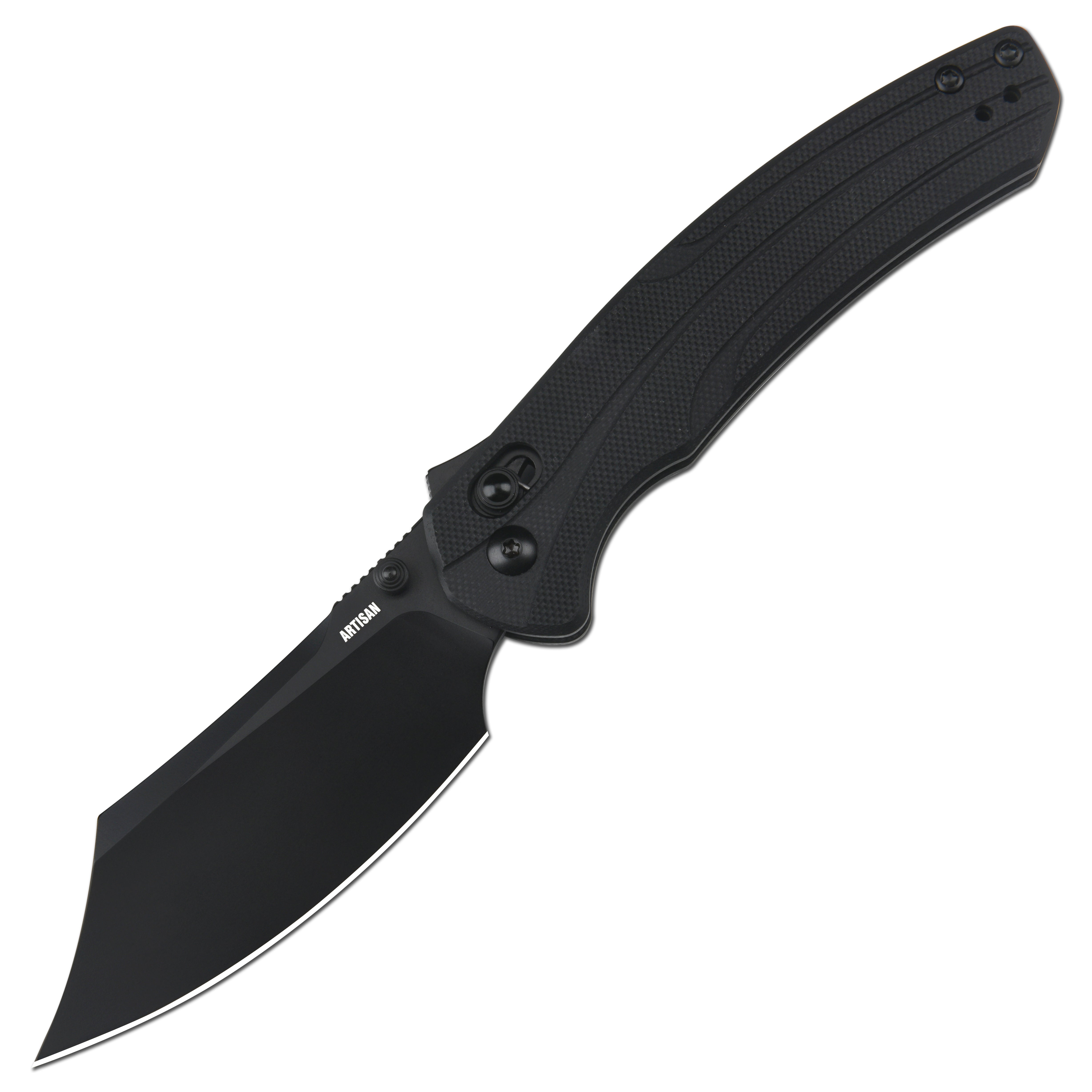 Artisan Cutlery Simoon 1882P folding knife with AR-RPM9 black PVD blade