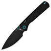 CJRB Latitude J1975-BBK folding knife with 3.47-inch AR-RPM9 black PVD blade