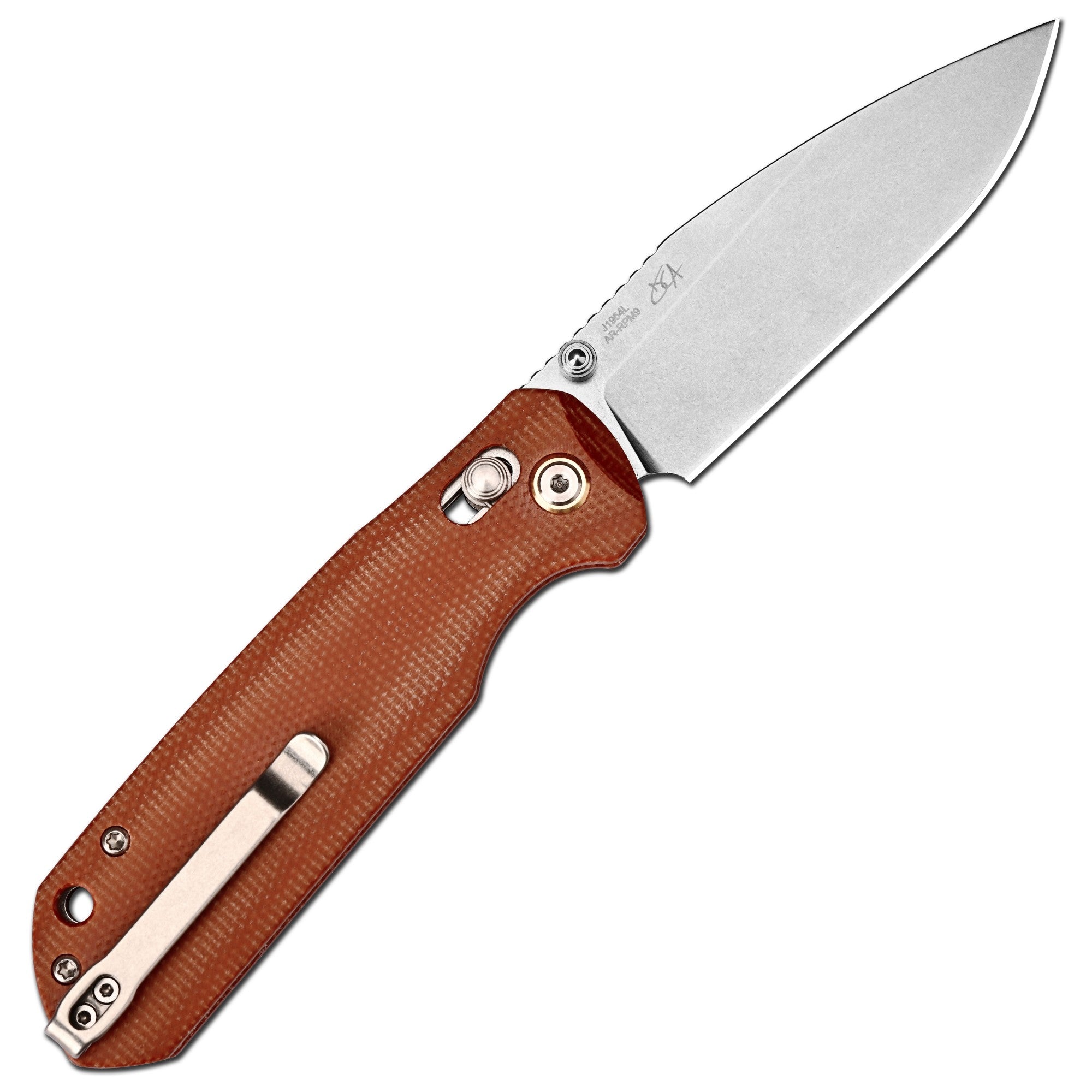 CJRB Mega Maximal J1954L-BN folding knife side view