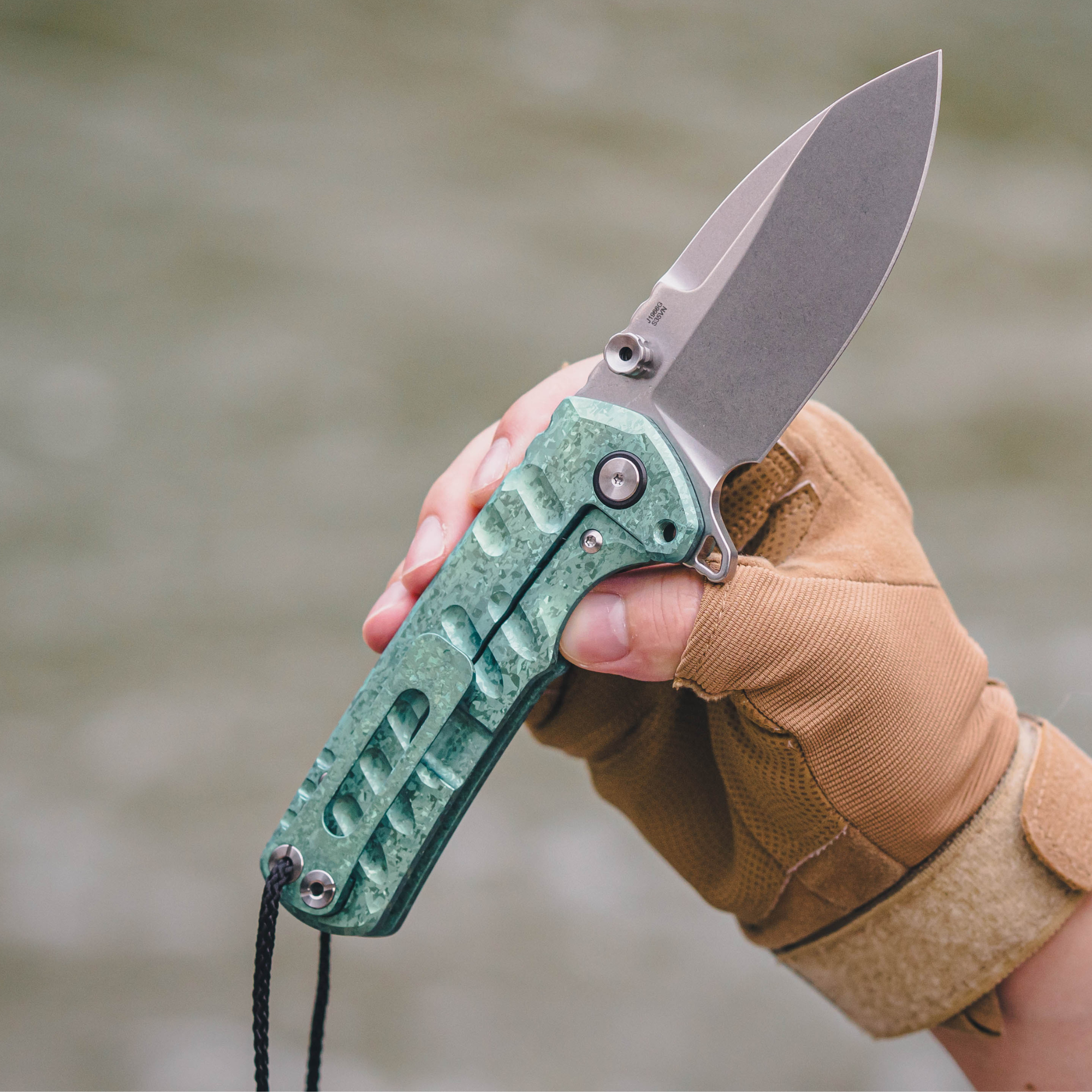 CJRB Tundra J1966G-CGN knife detail